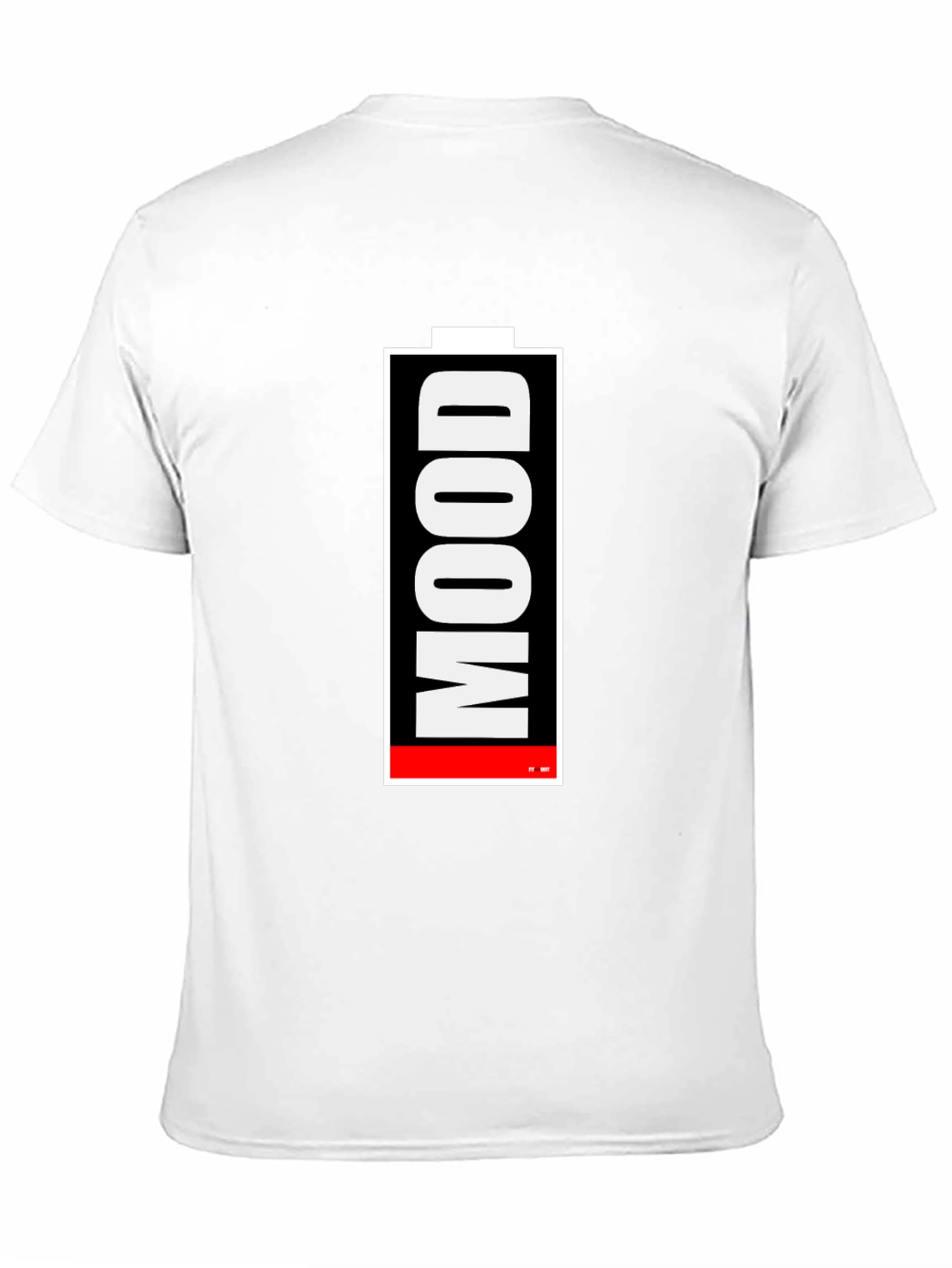 Mood Battery Graphic Tee - Black Cotton T-Shirt