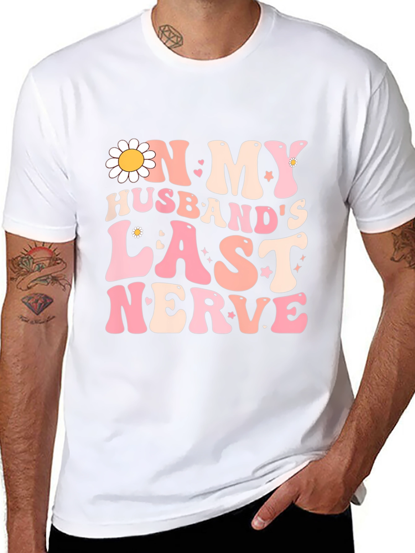 On My Husbands Last Nerve Graphic Tee