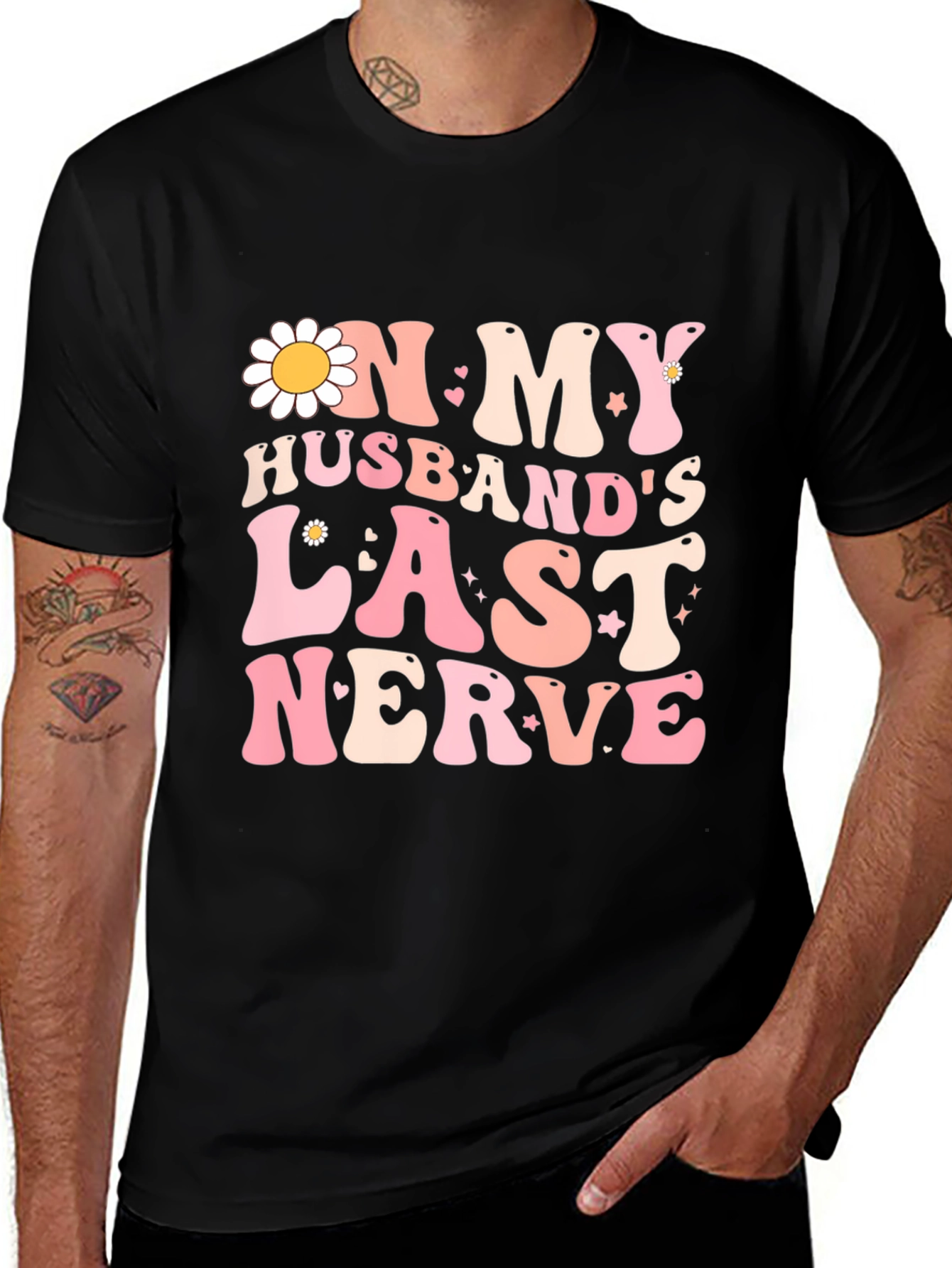 On My Husbands Last Nerve Graphic Tee