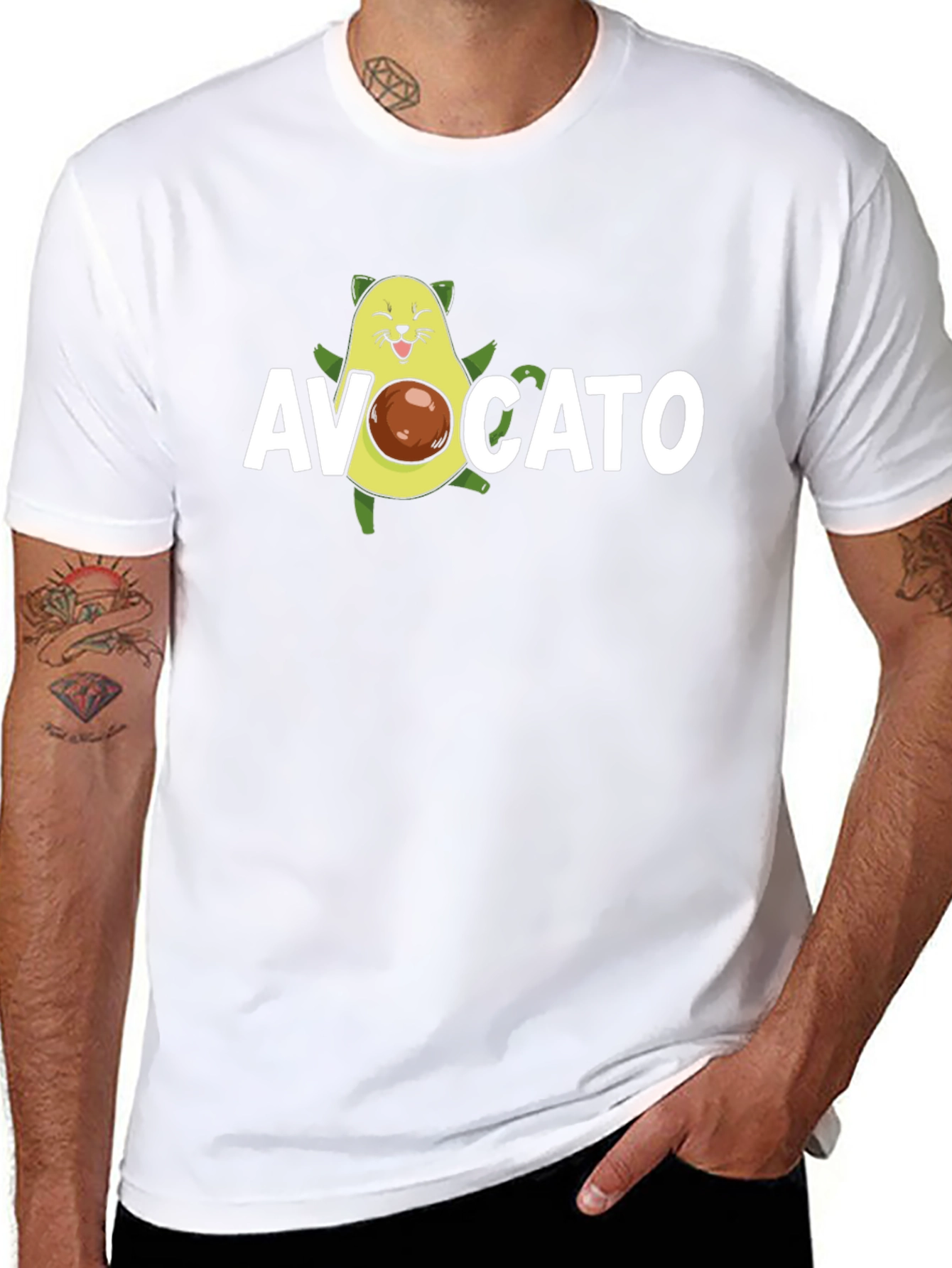 Avocato T-Shirt - Cute Avocado Cat Graphic Tee