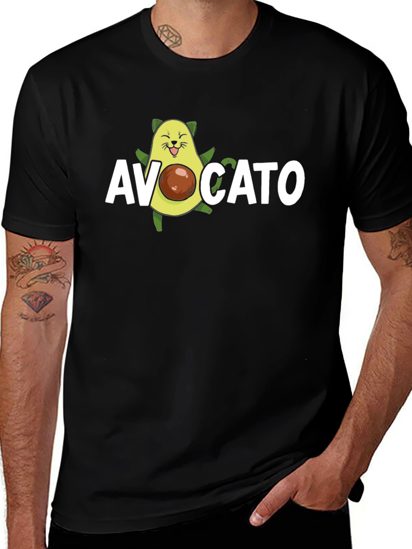 Avocato T-Shirt - Cute Avocado Cat Graphic Tee