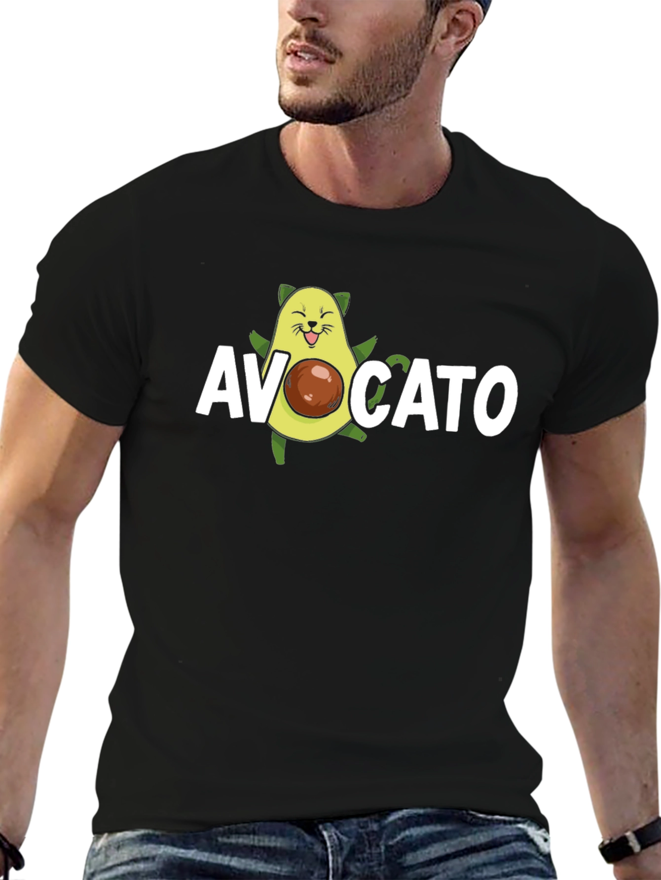 Avocato T-Shirt - Cute Avocado Cat Graphic Tee