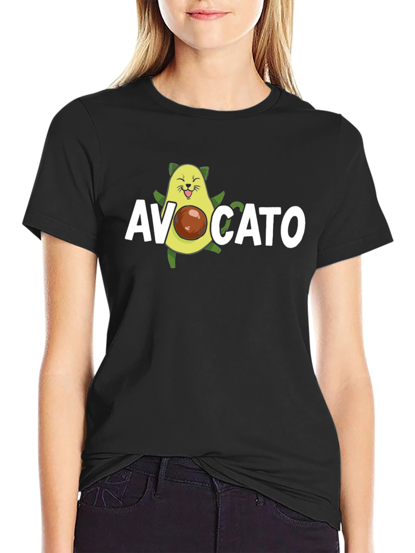Avocato T-Shirt - Cute Avocado Cat Graphic Tee