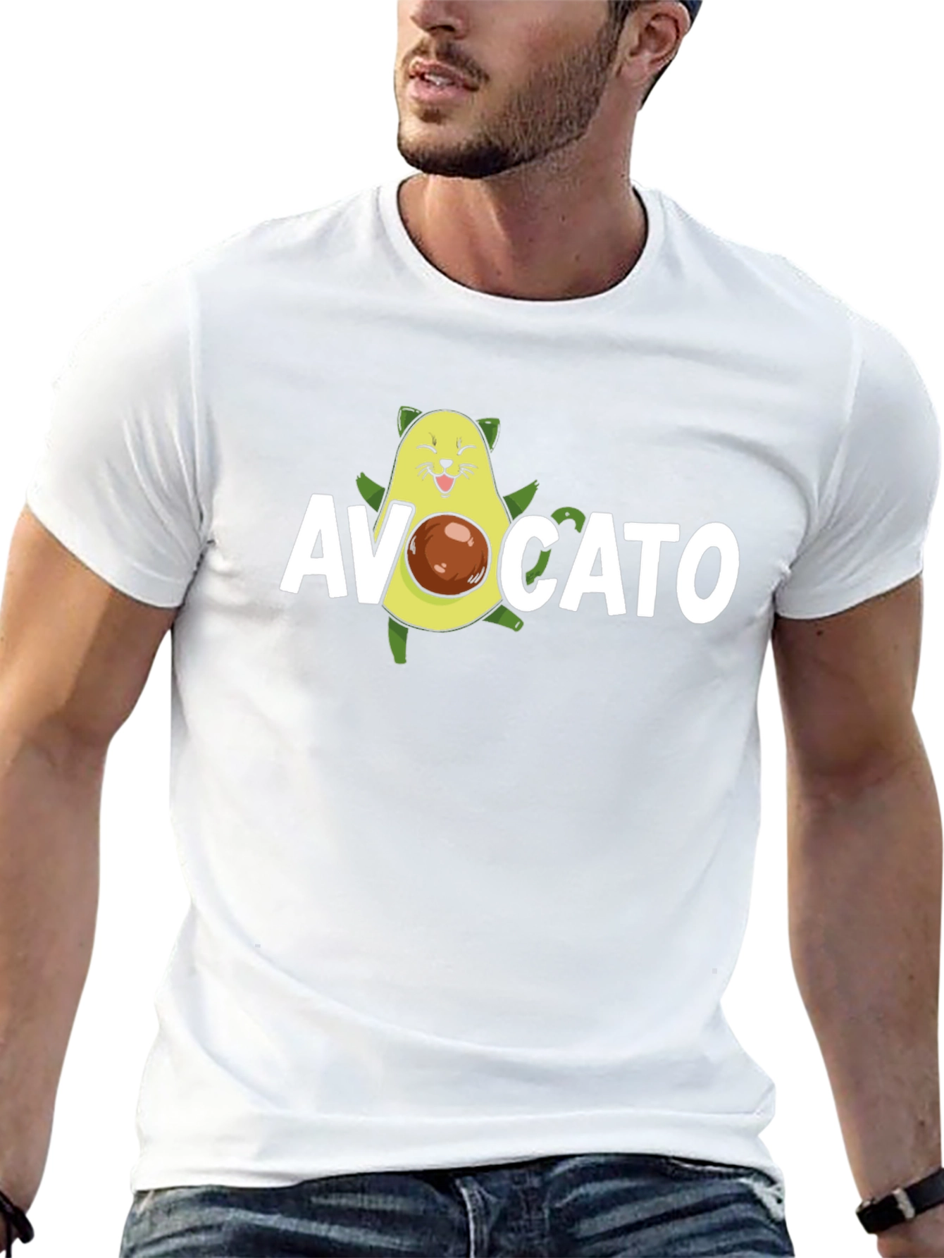 Avocato T-Shirt - Cute Avocado Cat Graphic Tee