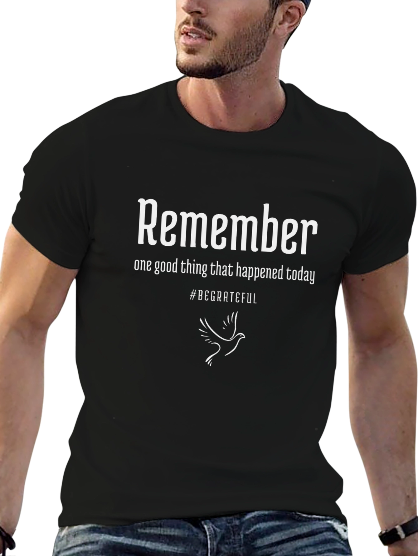 Remember to be Grateful Black T-Shirt