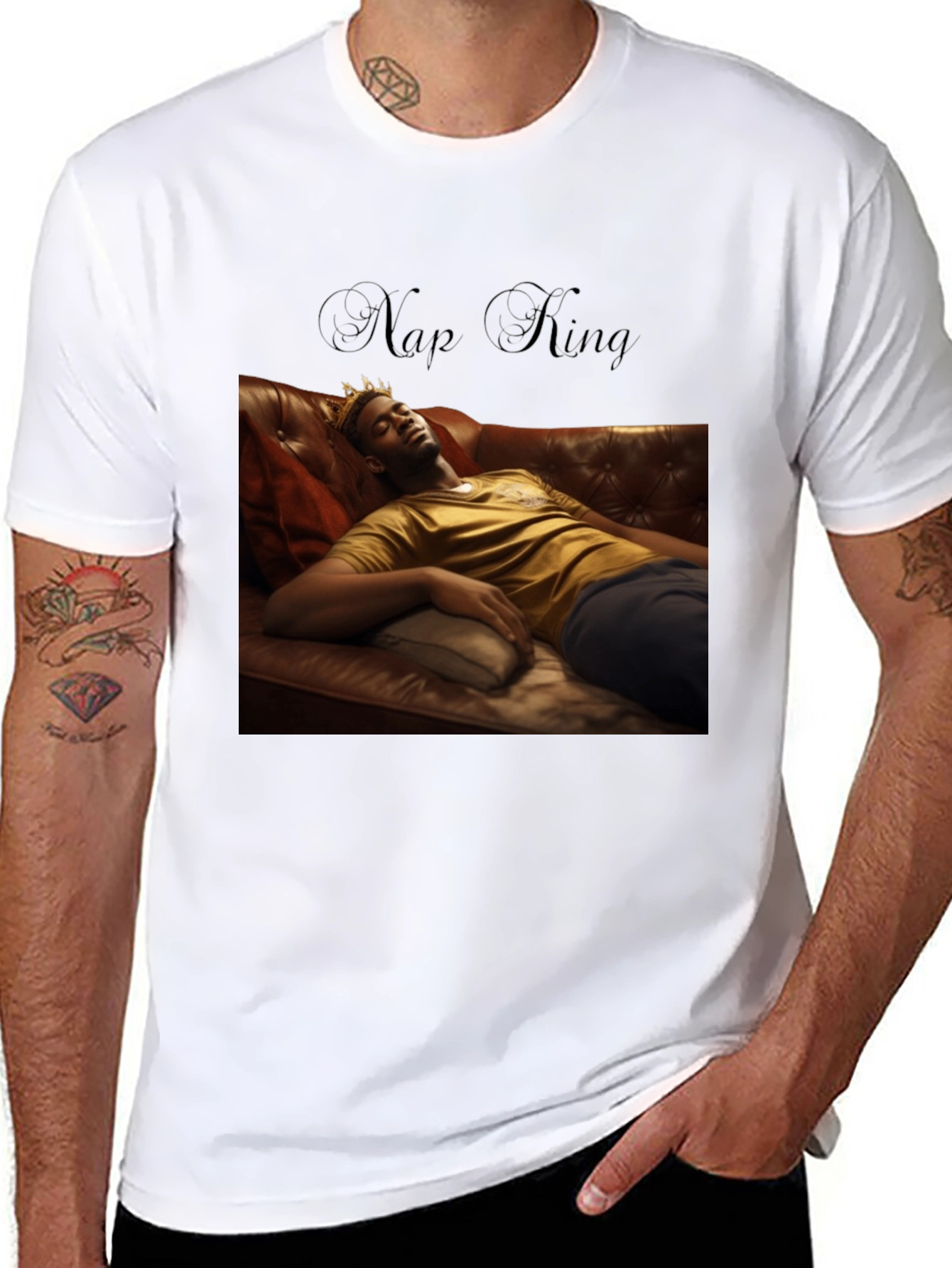 Nap King T-Shirt - Relax in Royal Style