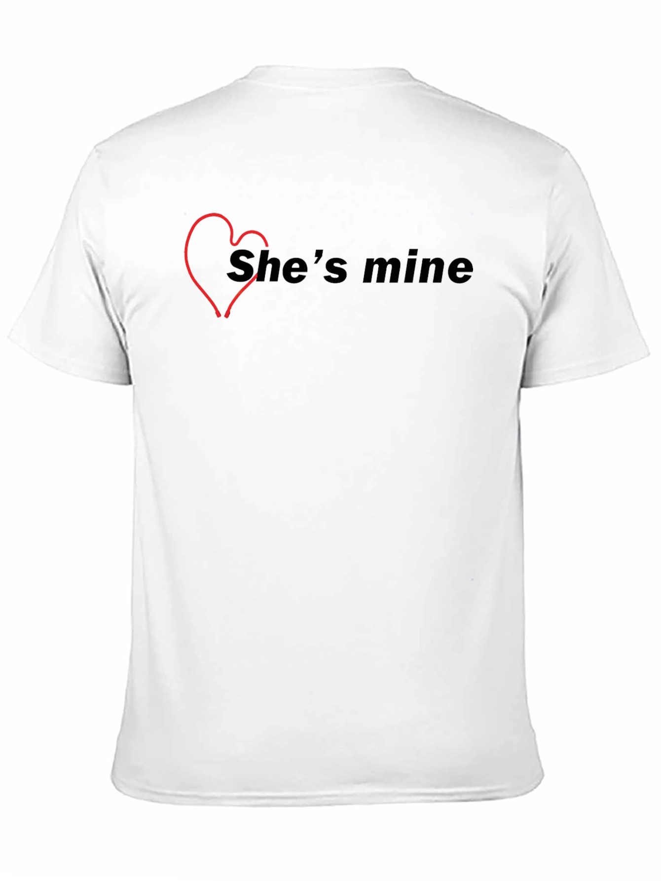 Shes Mine Graphic Tee - Trendy Couple Shirt