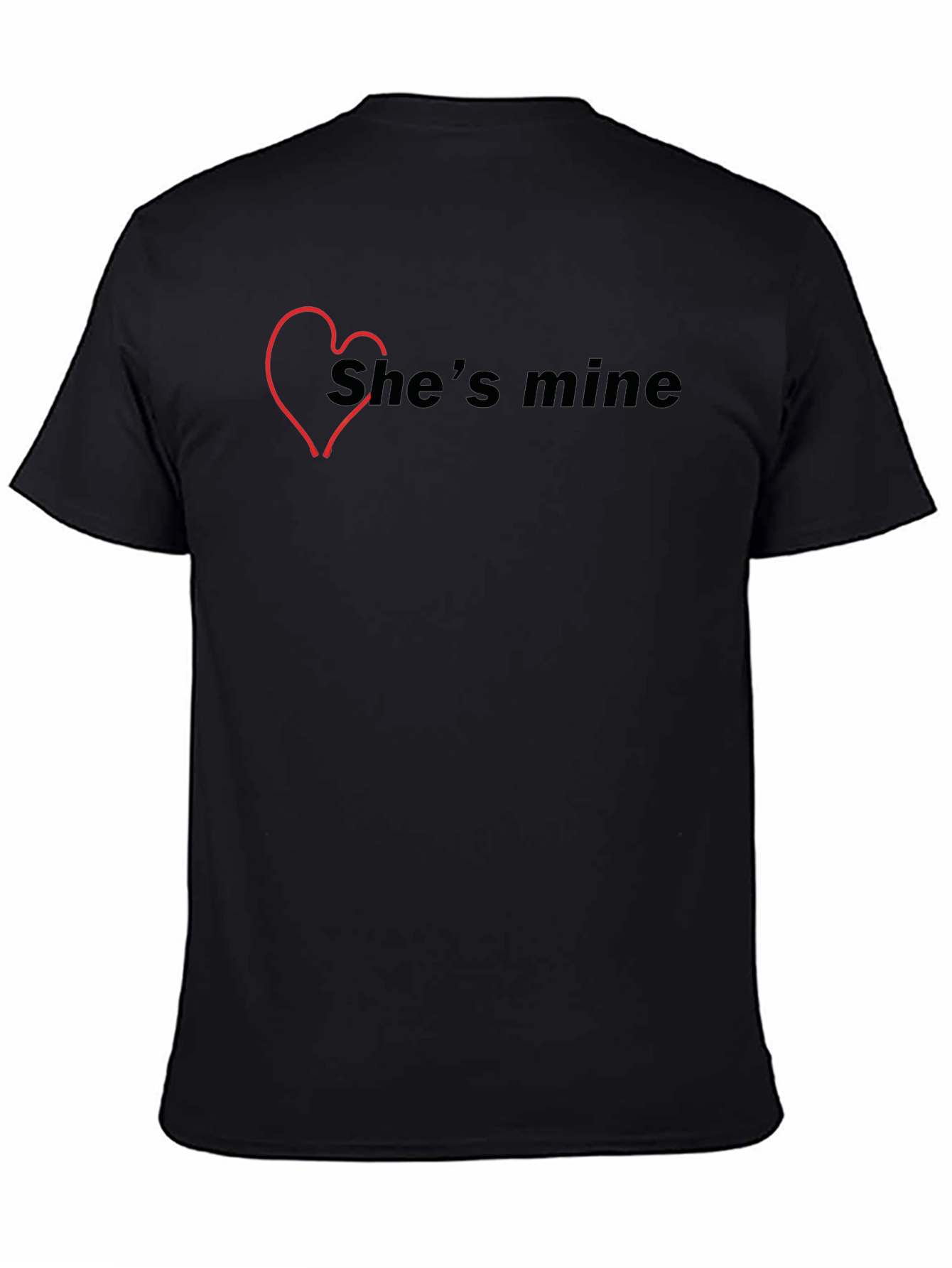 Shes Mine Graphic Tee - Trendy Couple Shirt