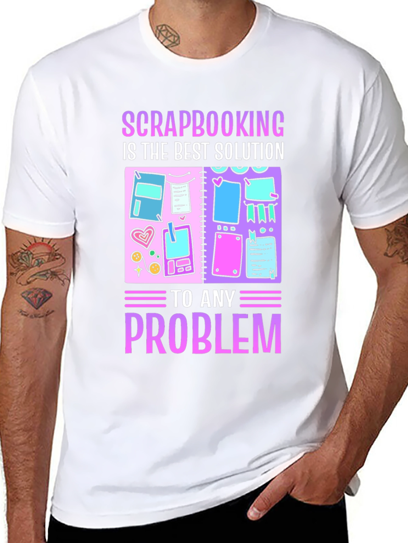 Scrapbooking Solution T-Shirt - Black Cotton Tee