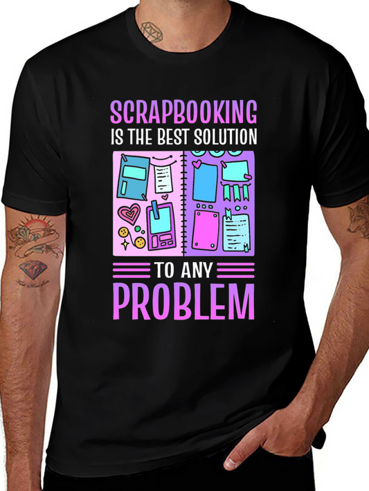 Scrapbooking Solution T-Shirt - Black Cotton Tee