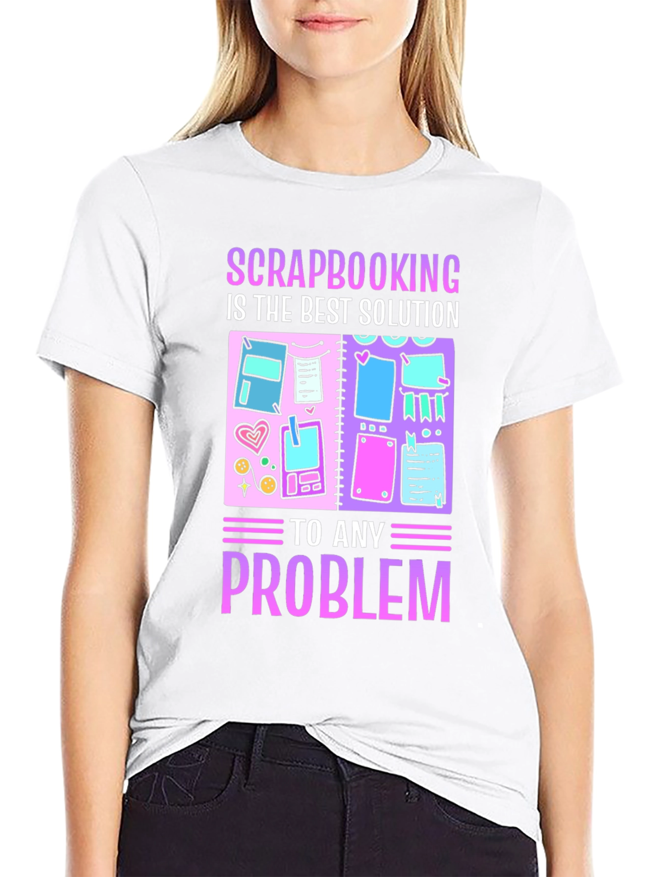 Scrapbooking Solution T-Shirt - Black Cotton Tee