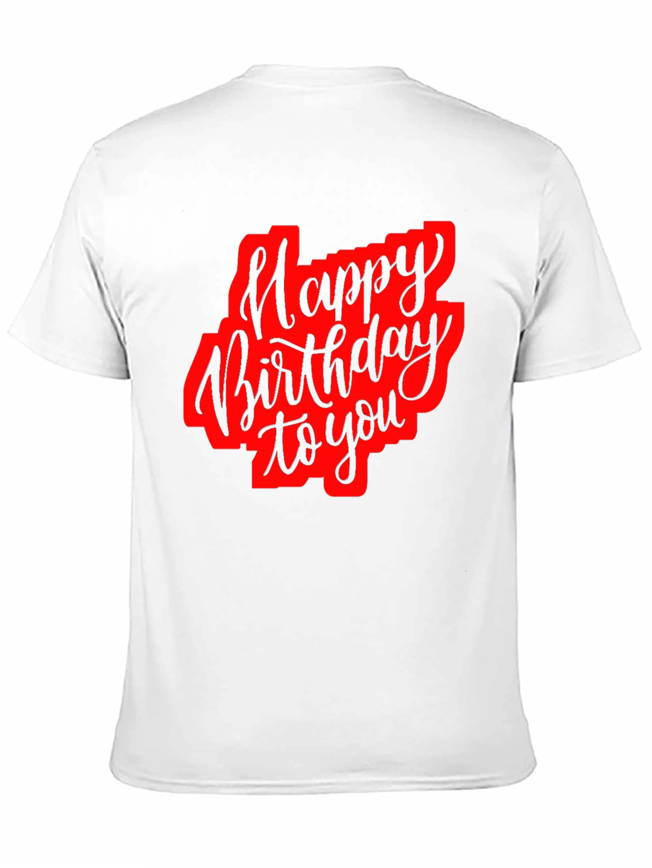 Happy Birthday Black Graphic T-Shirt