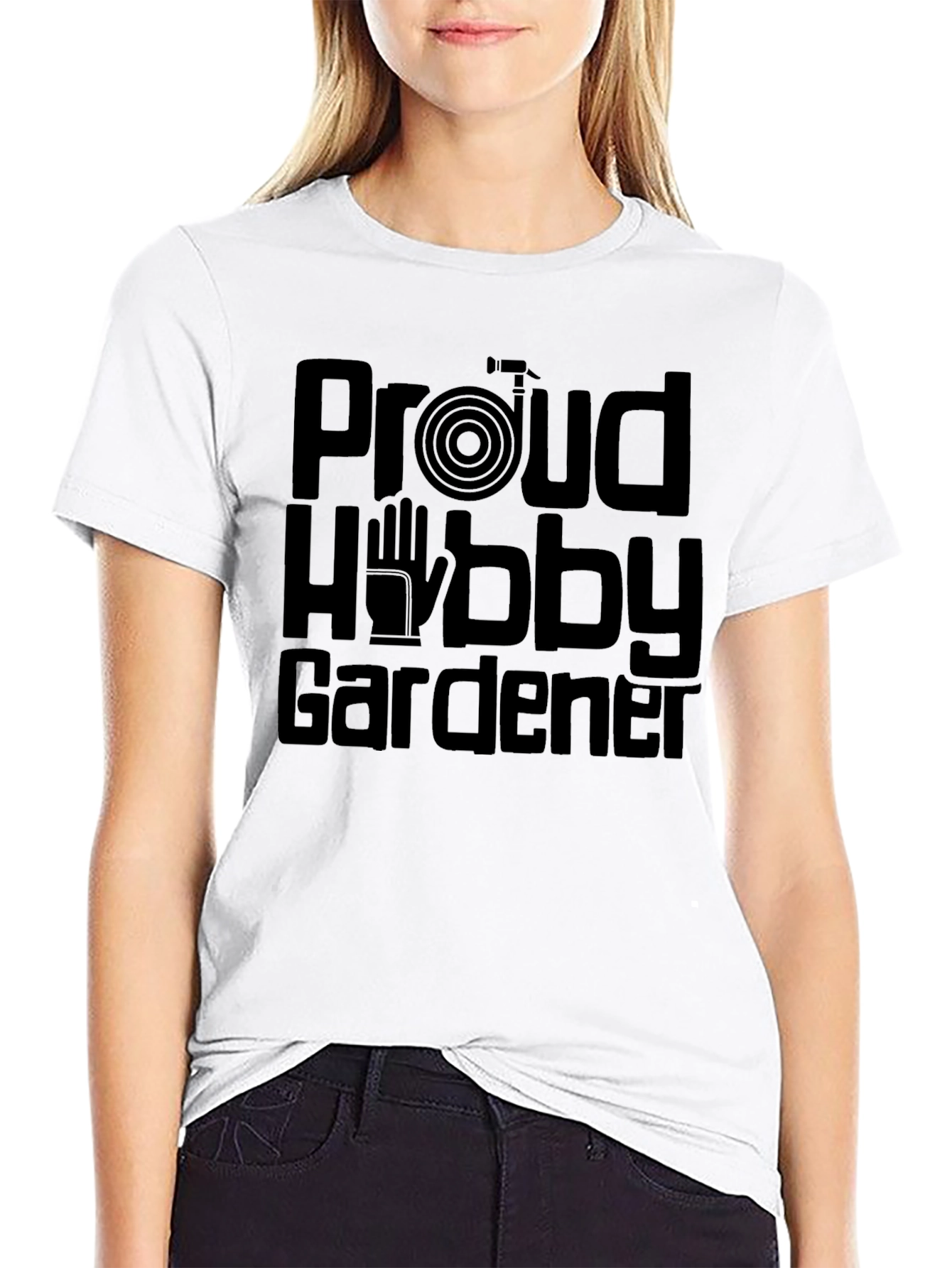 Proud Hobby Gardener Graphic Tee - Black Cotton