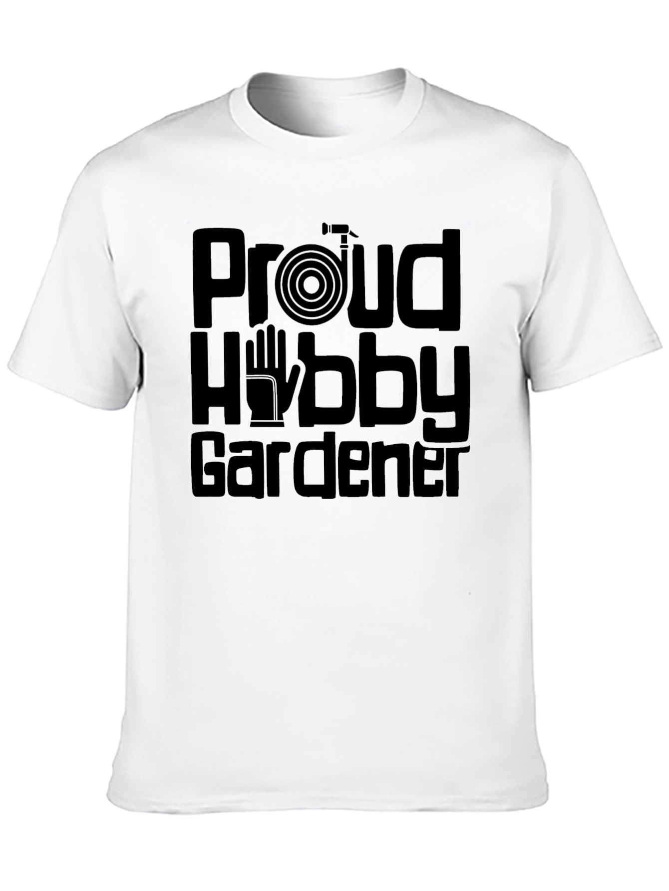 Proud Hobby Gardener Graphic Tee - Black Cotton