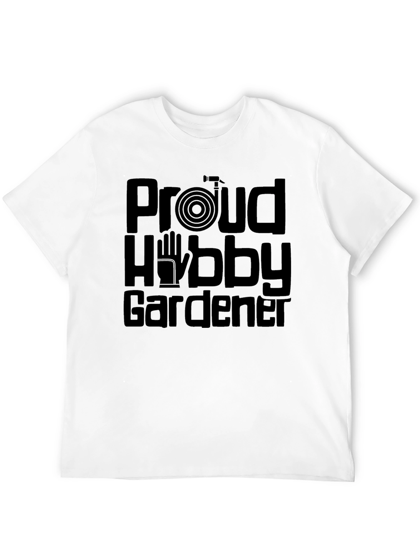 Proud Hobby Gardener Graphic Tee - Black Cotton