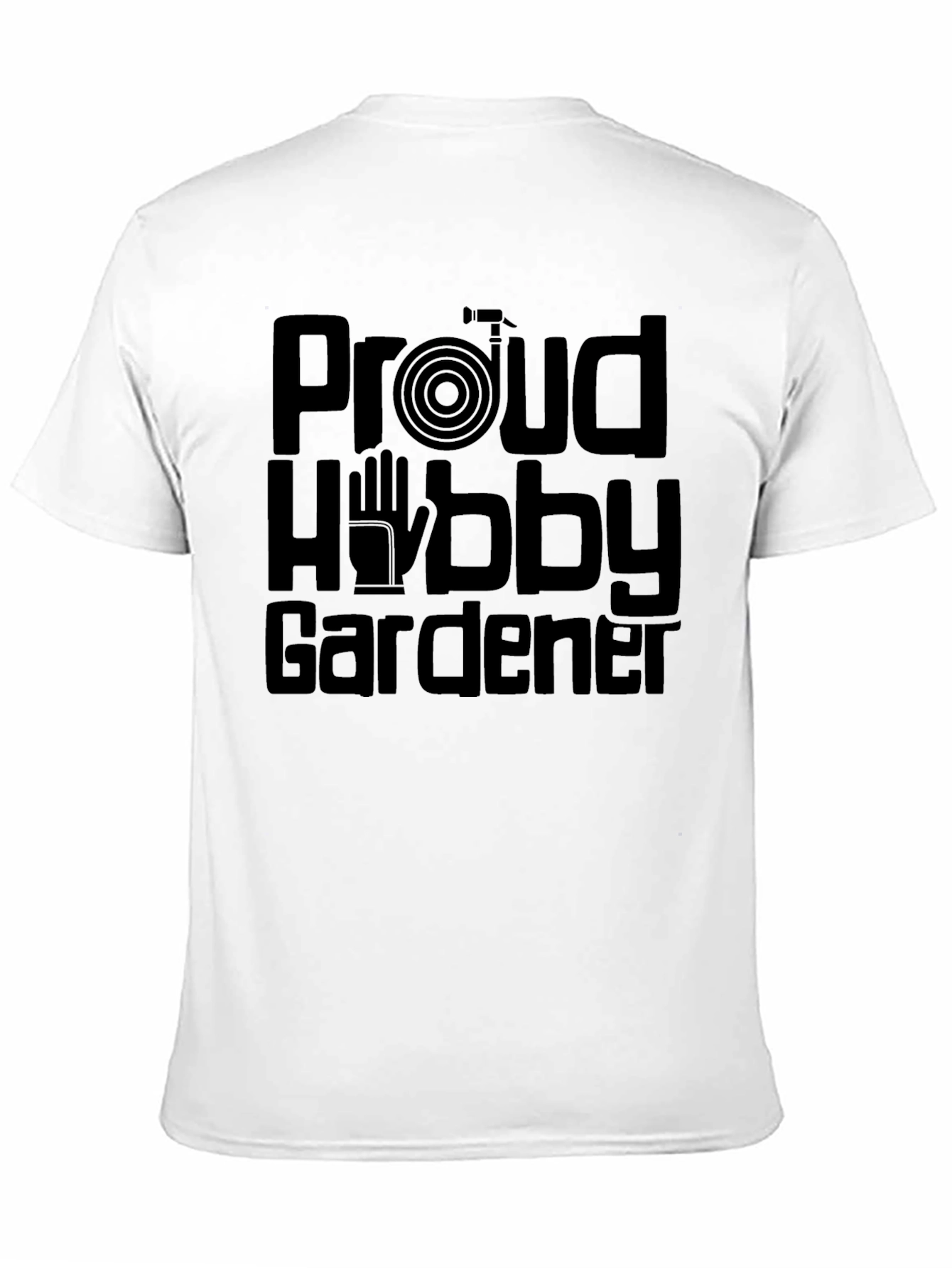 Proud Hobby Gardener Graphic Tee - Black Cotton
