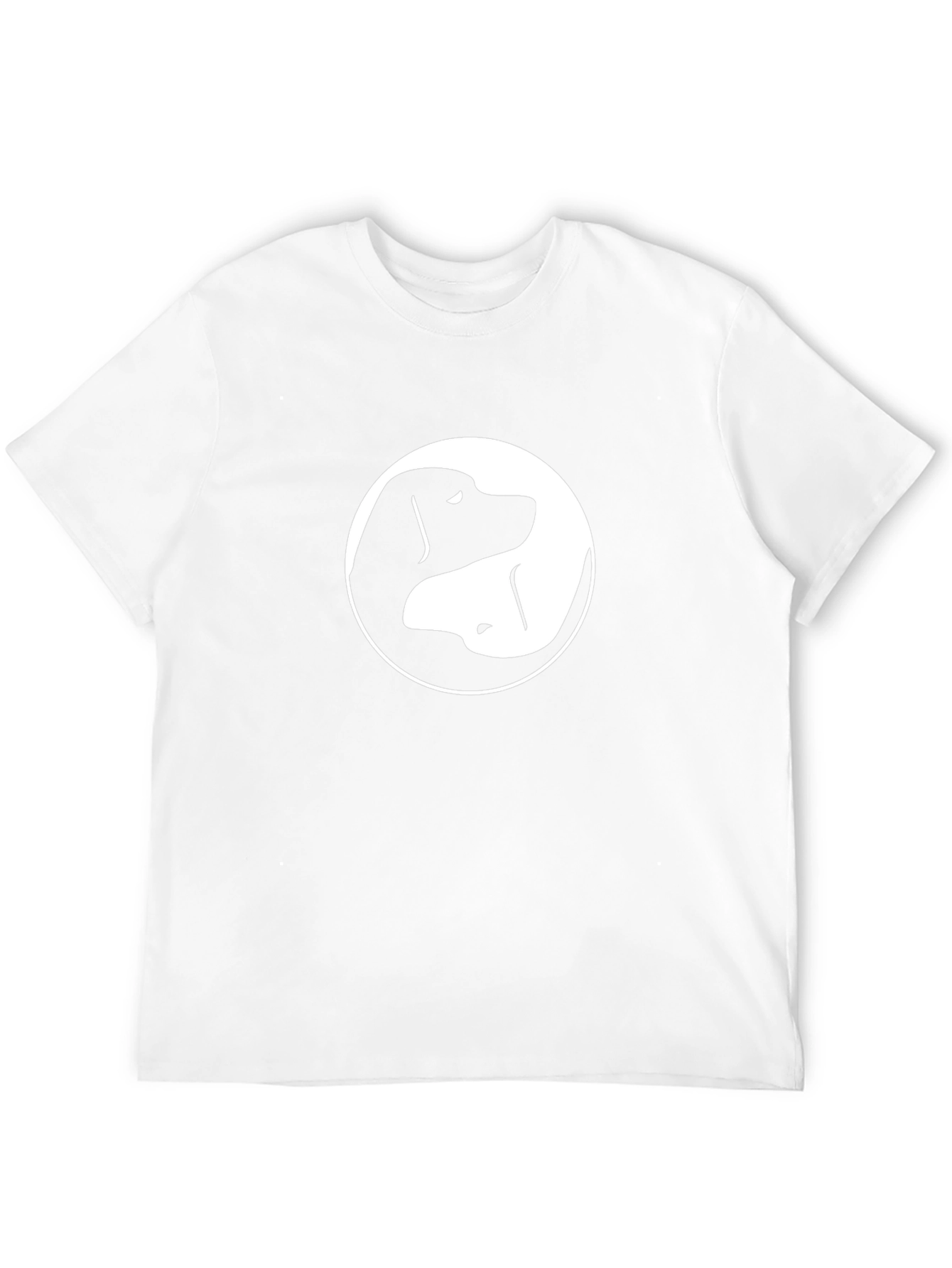 Yin Yang Dog T-Shirt - Black Graphic Tee