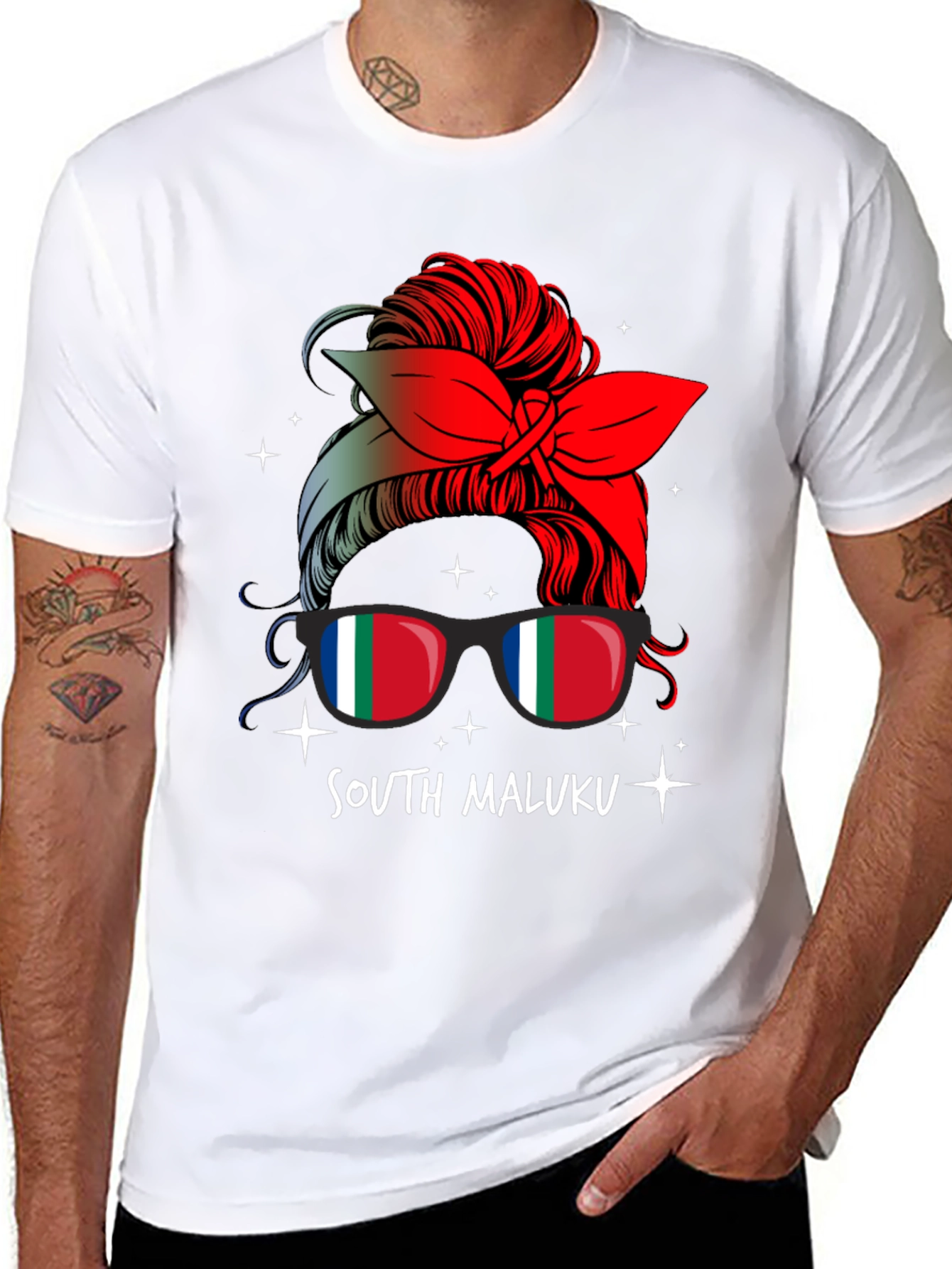 South Maluku Messy Bun T-Shirt