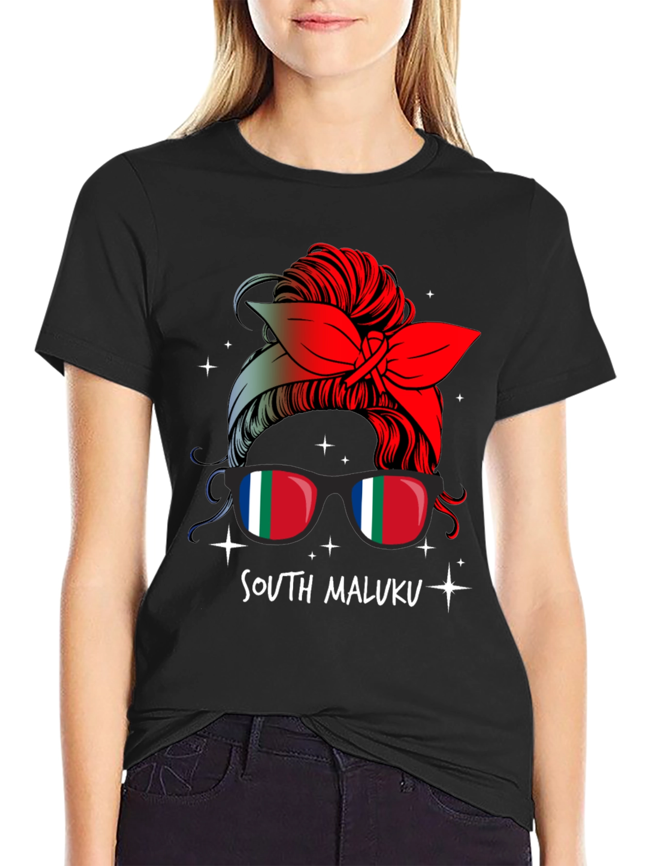 South Maluku Messy Bun T-Shirt