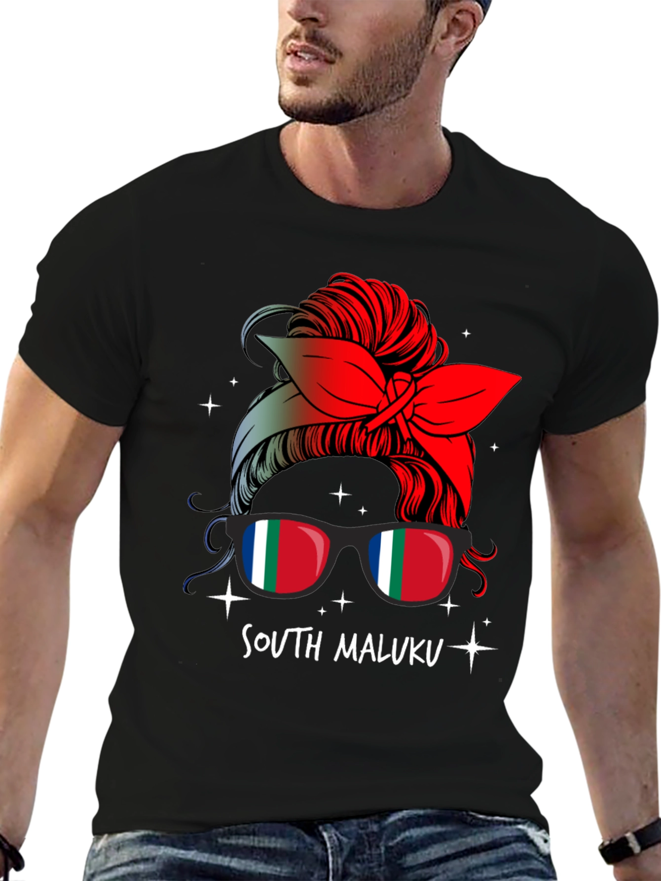 South Maluku Messy Bun T-Shirt