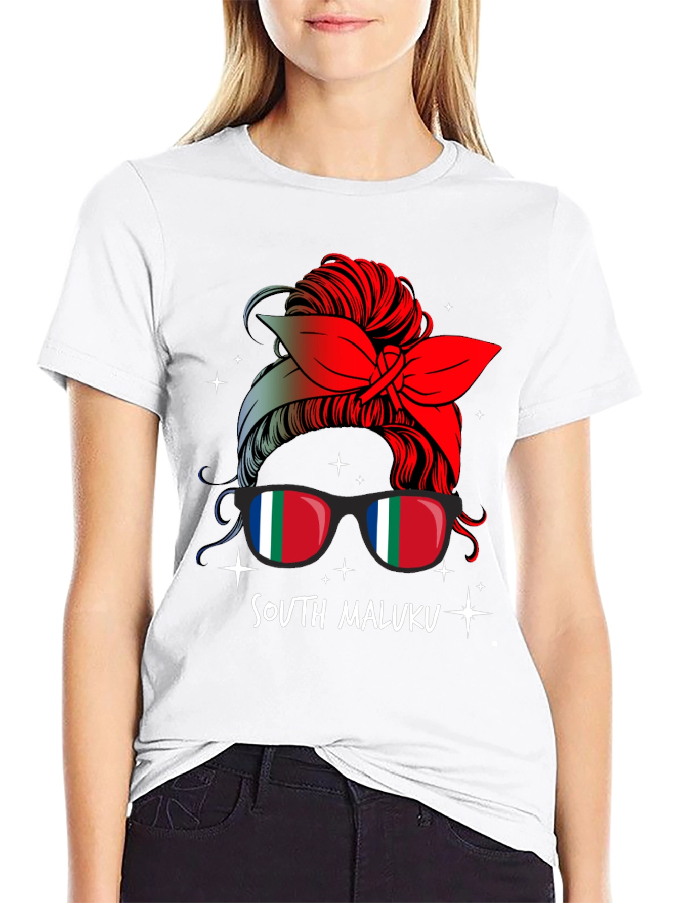 South Maluku Messy Bun T-Shirt