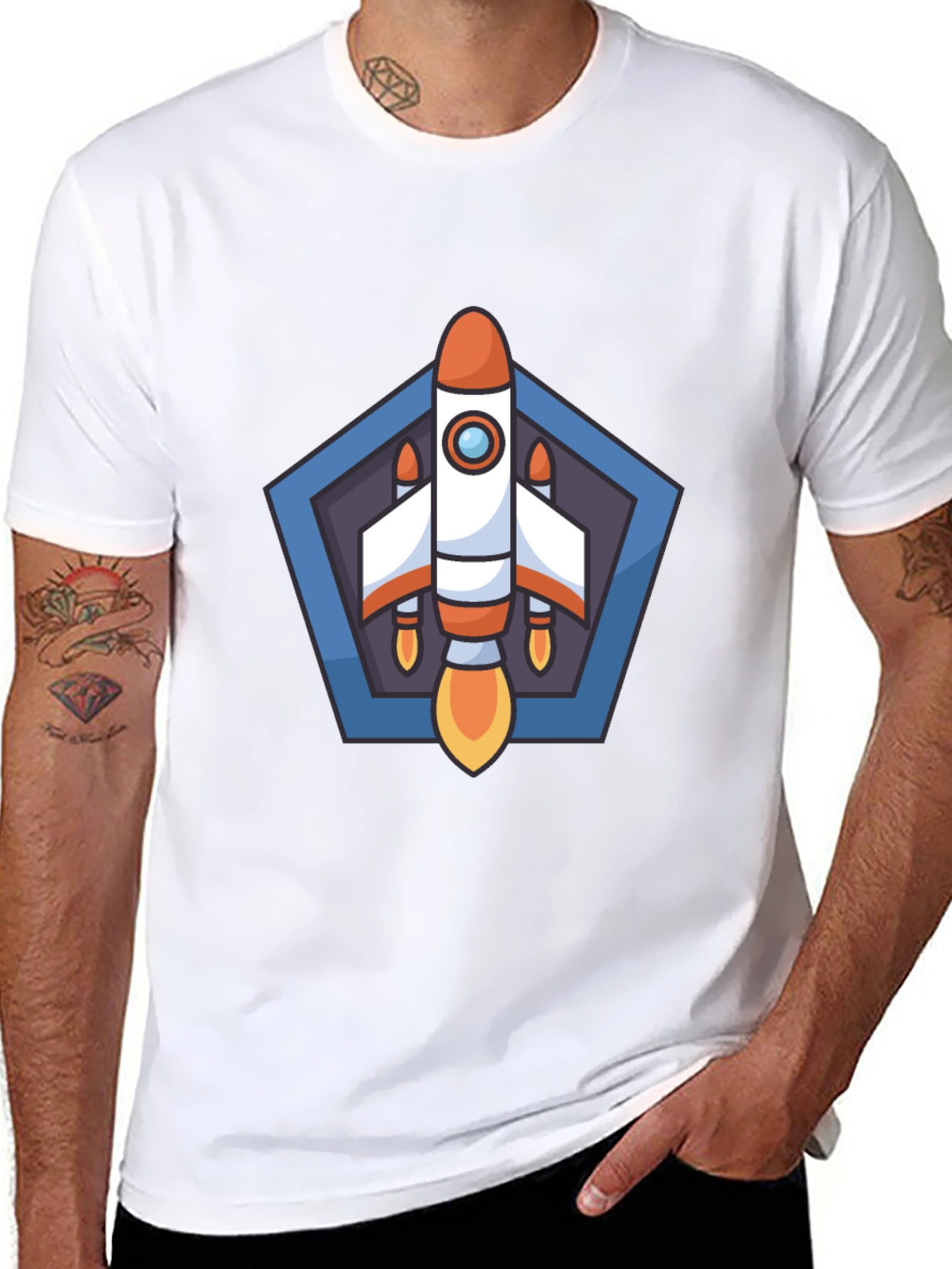 Rocket Graphic T-Shirt - Blast Off in Style!