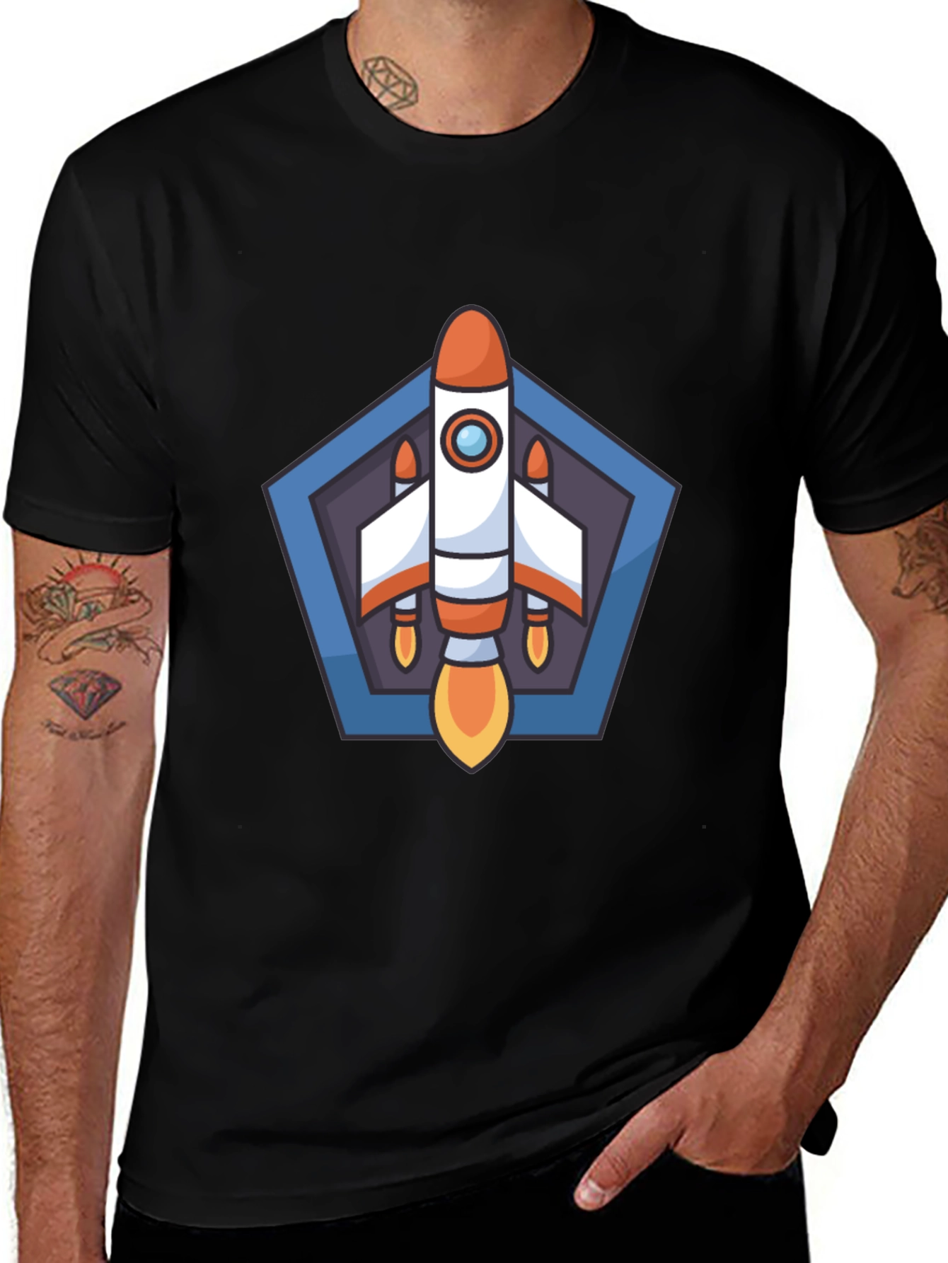 Rocket Graphic T-Shirt - Blast Off in Style!