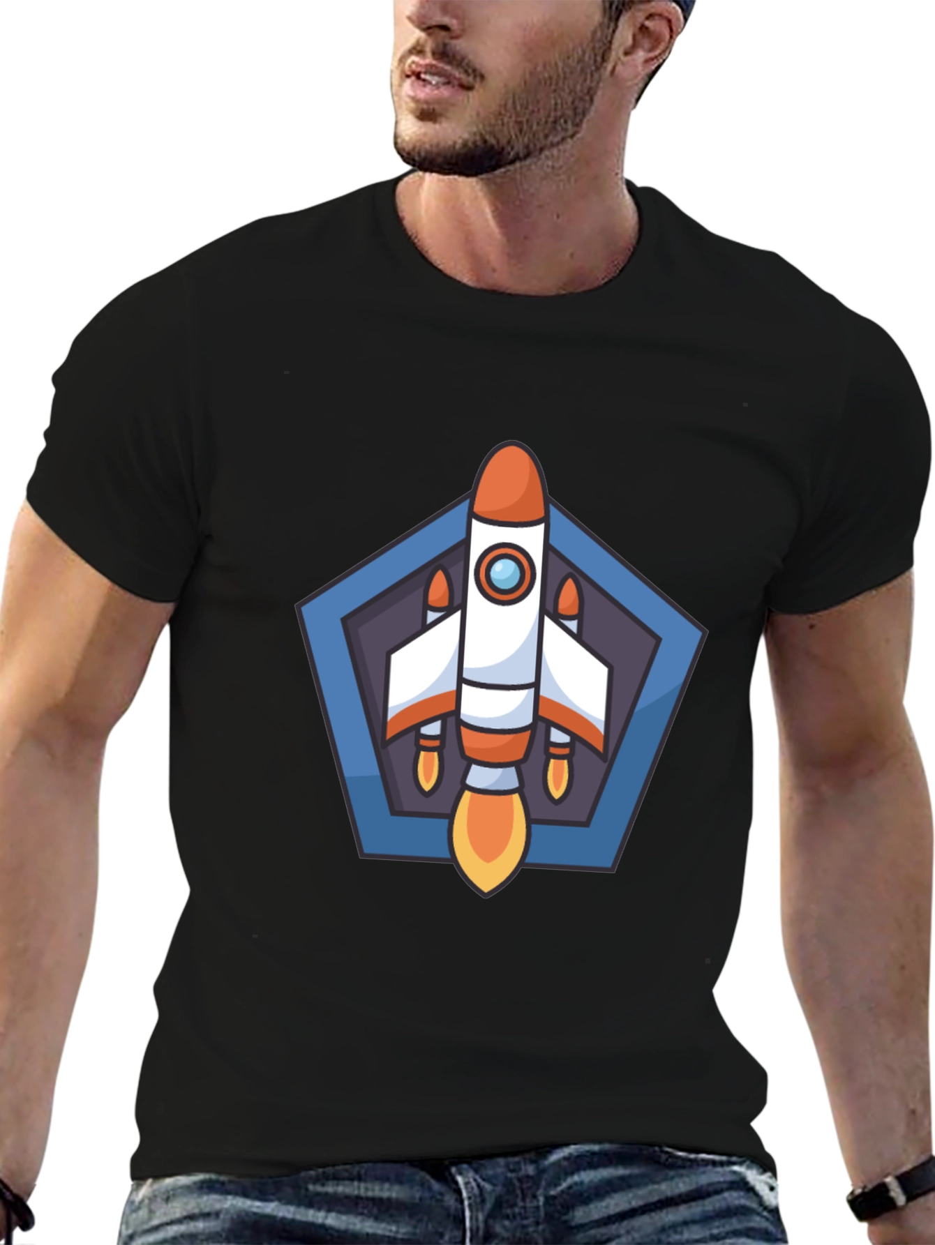 Rocket Graphic T-Shirt - Blast Off in Style!