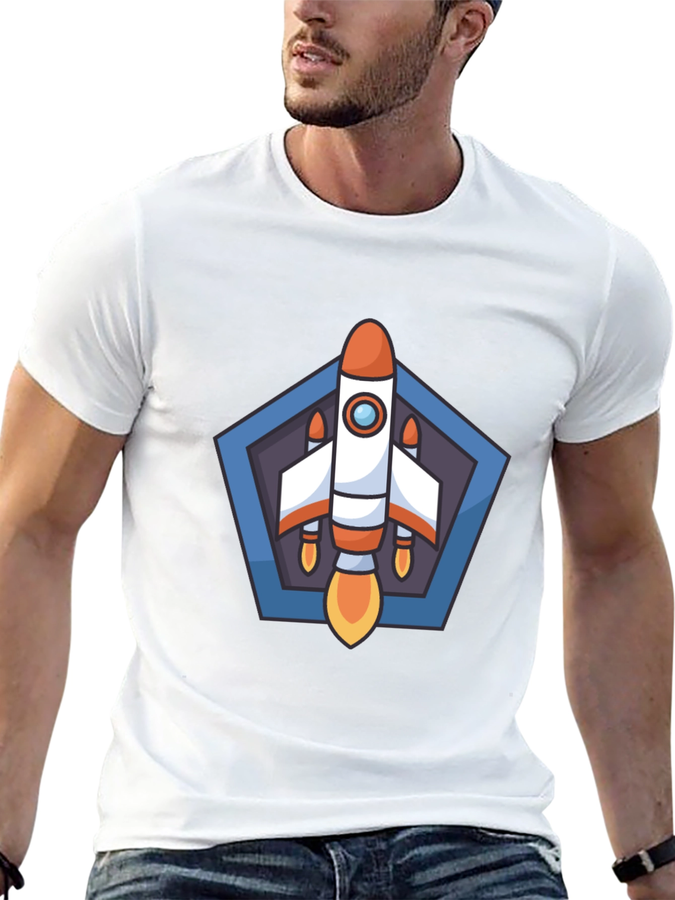 Rocket Graphic T-Shirt - Blast Off in Style!