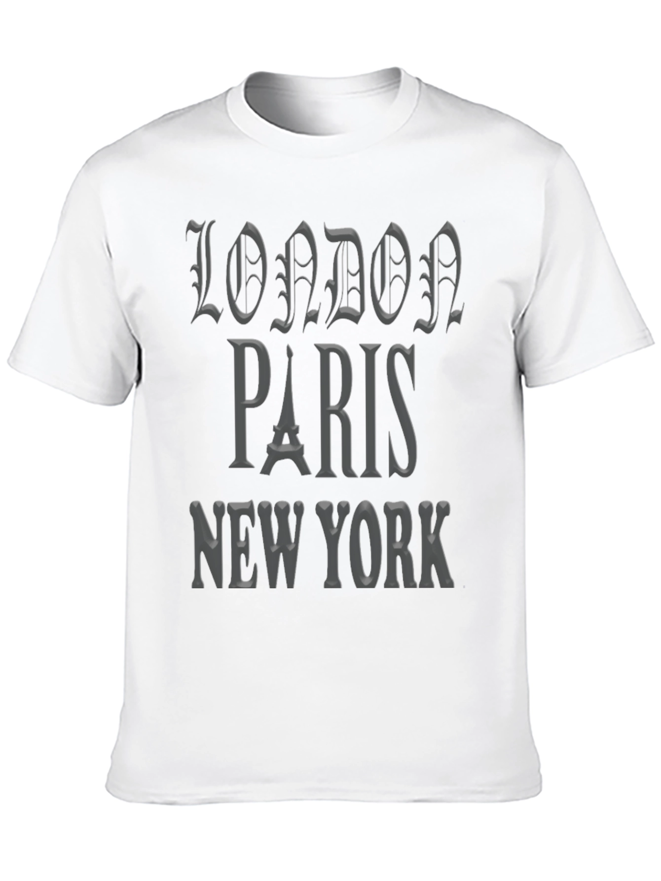 London Paris New York Graphic Tee