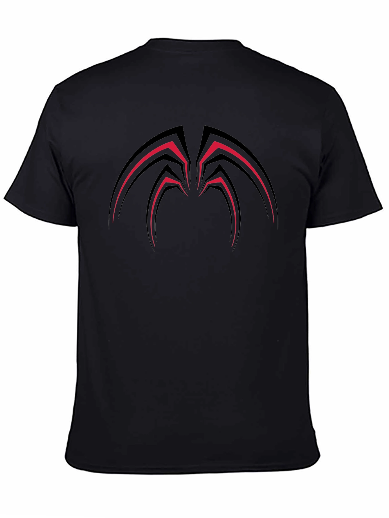 Graphic Tee: Modern Black T-Shirt with Spider Design