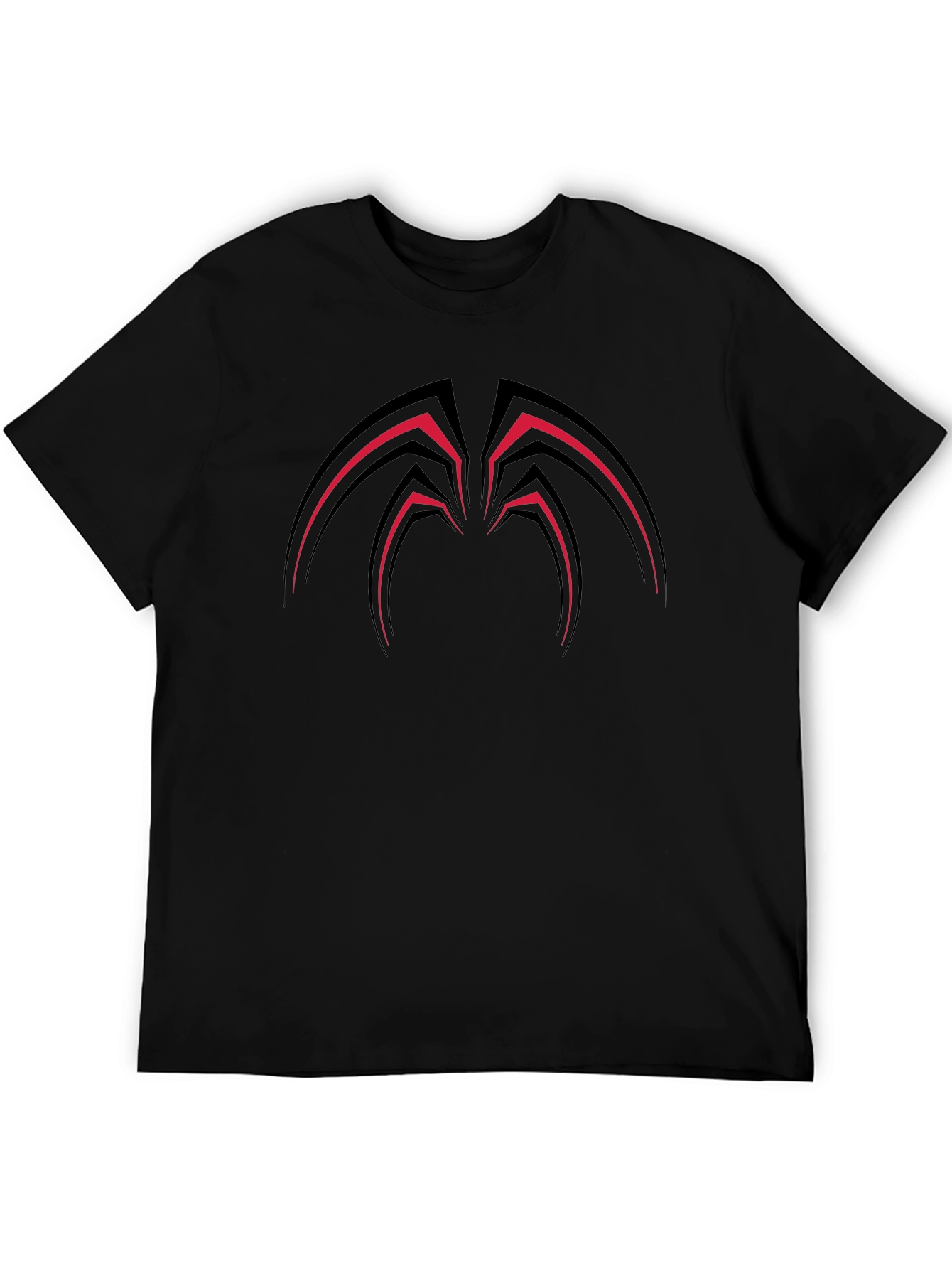 Graphic Tee: Modern Black T-Shirt with Spider Design
