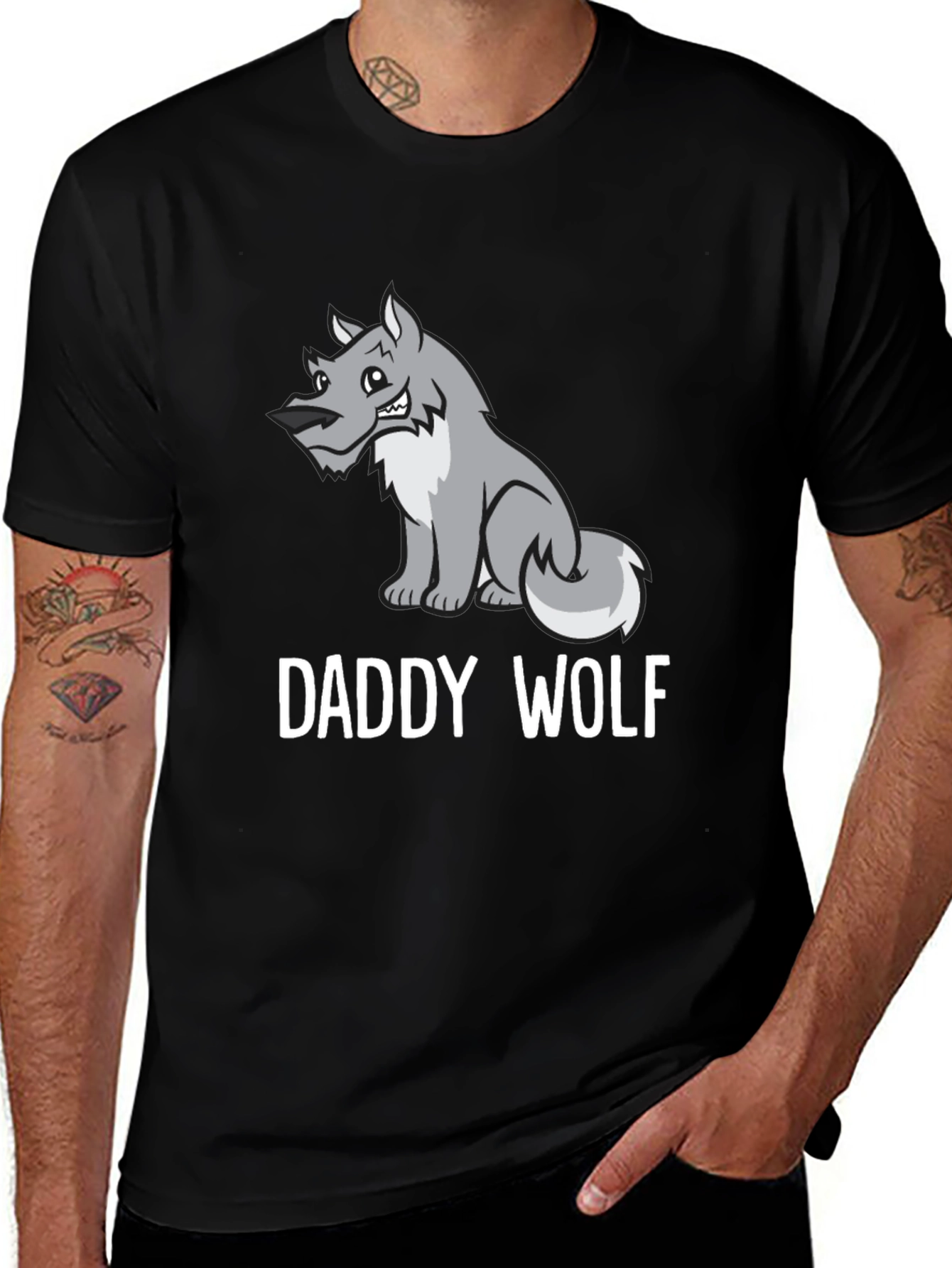 Daddy Wolf Graphic Tee