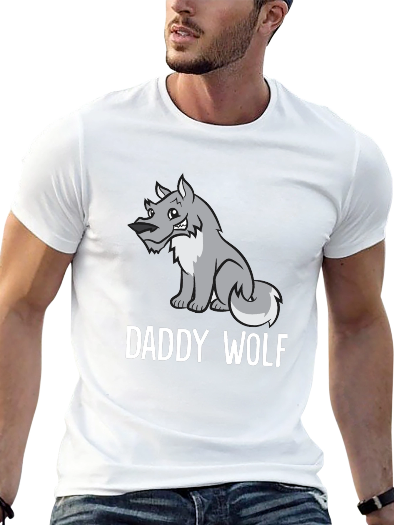 Daddy Wolf Graphic Tee