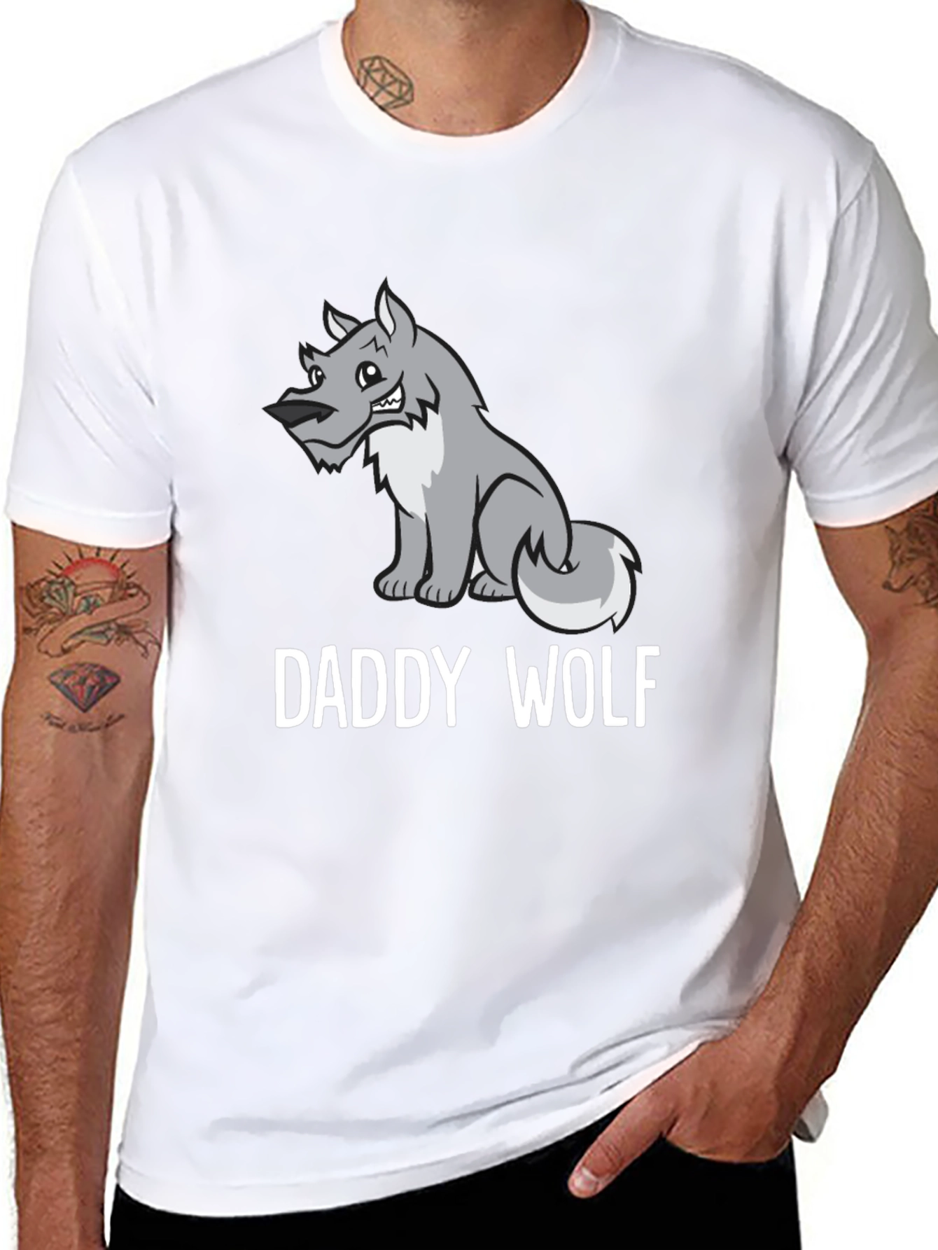 Daddy Wolf Graphic Tee