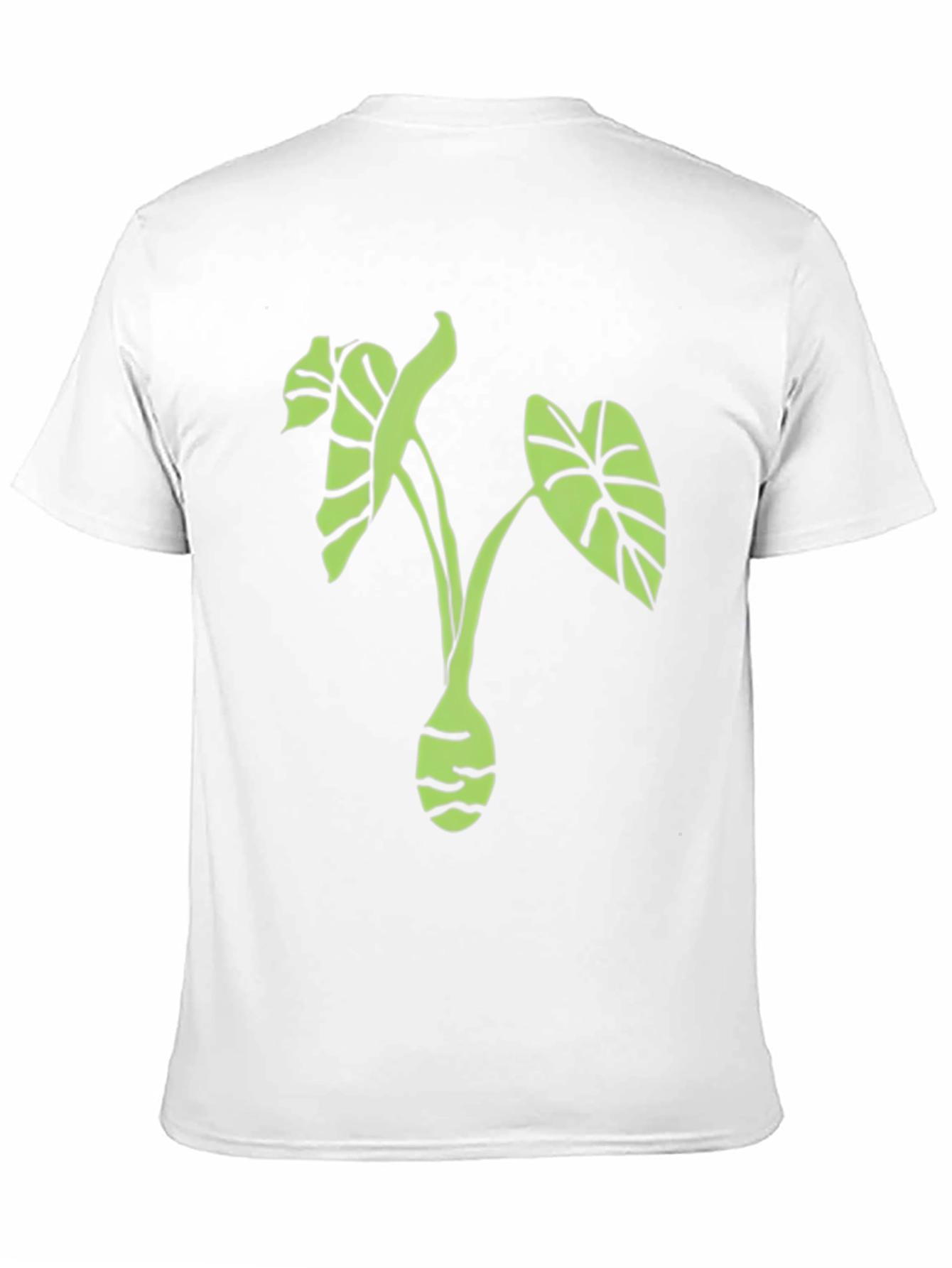 Leaf Print Black T-Shirt - Stylish Plant Tee