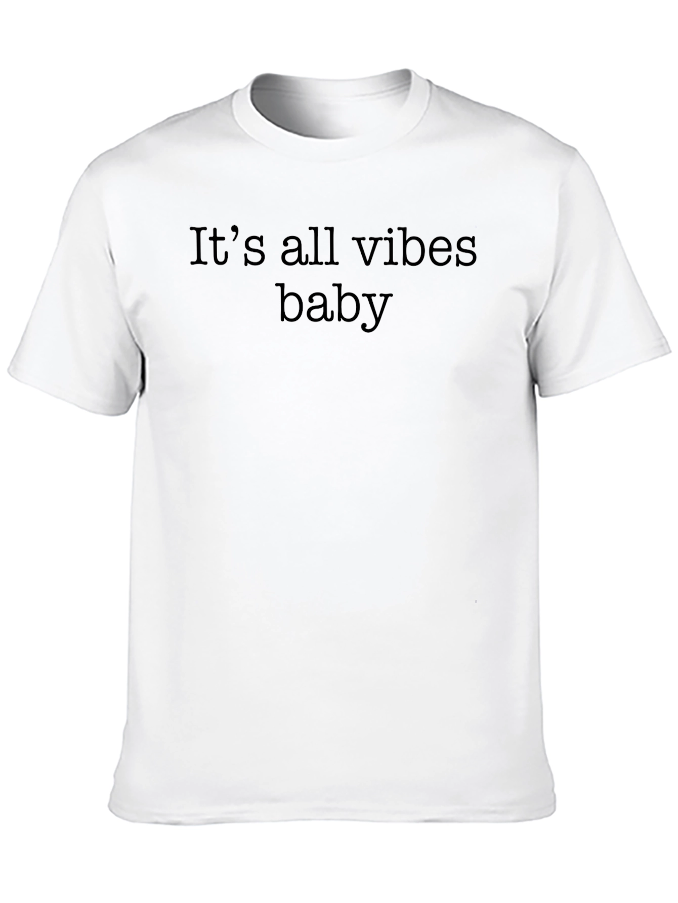 Its All Vibes Baby Black Tee