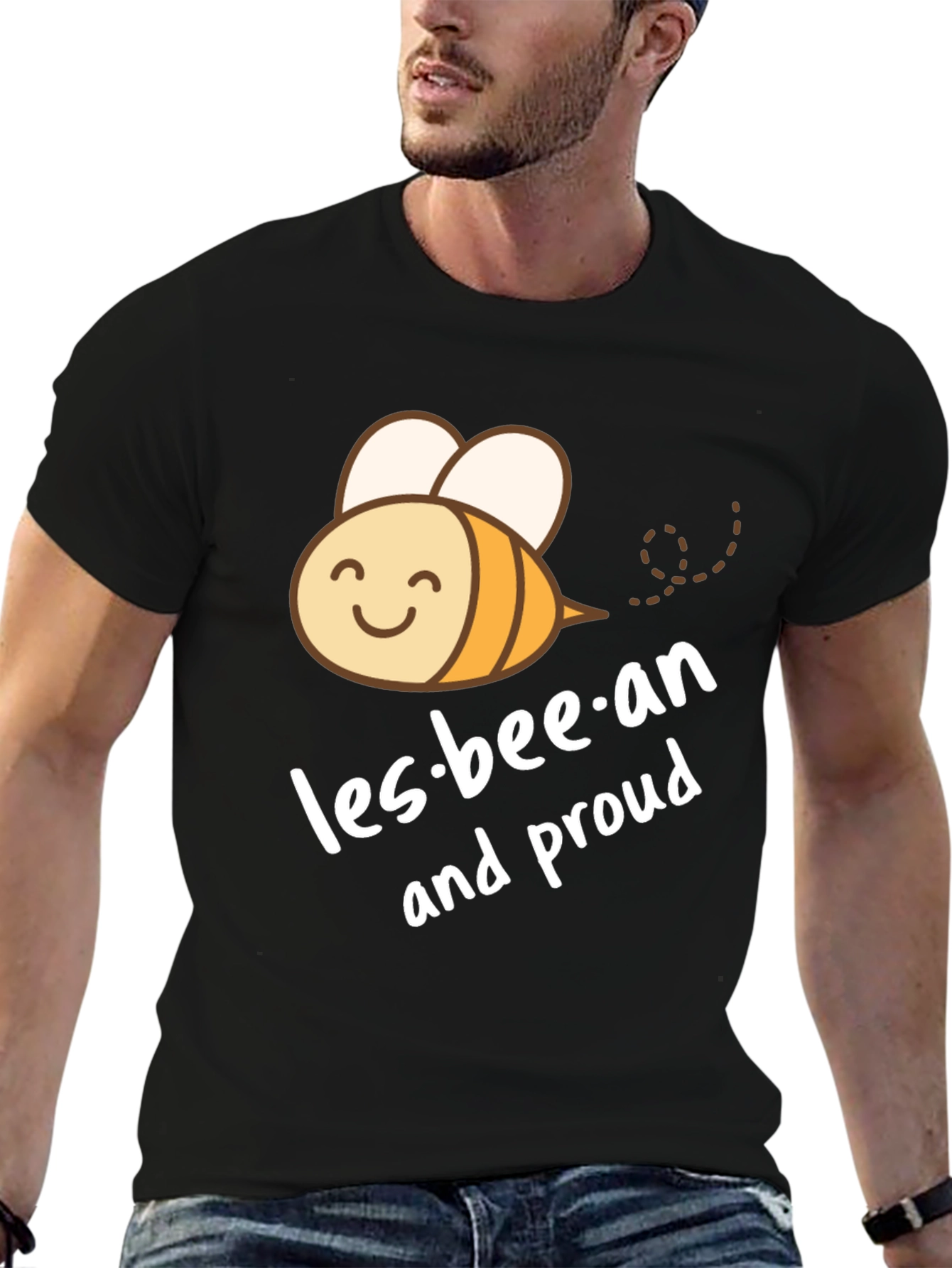 Les-bee-an and Proud Black T-Shirt
