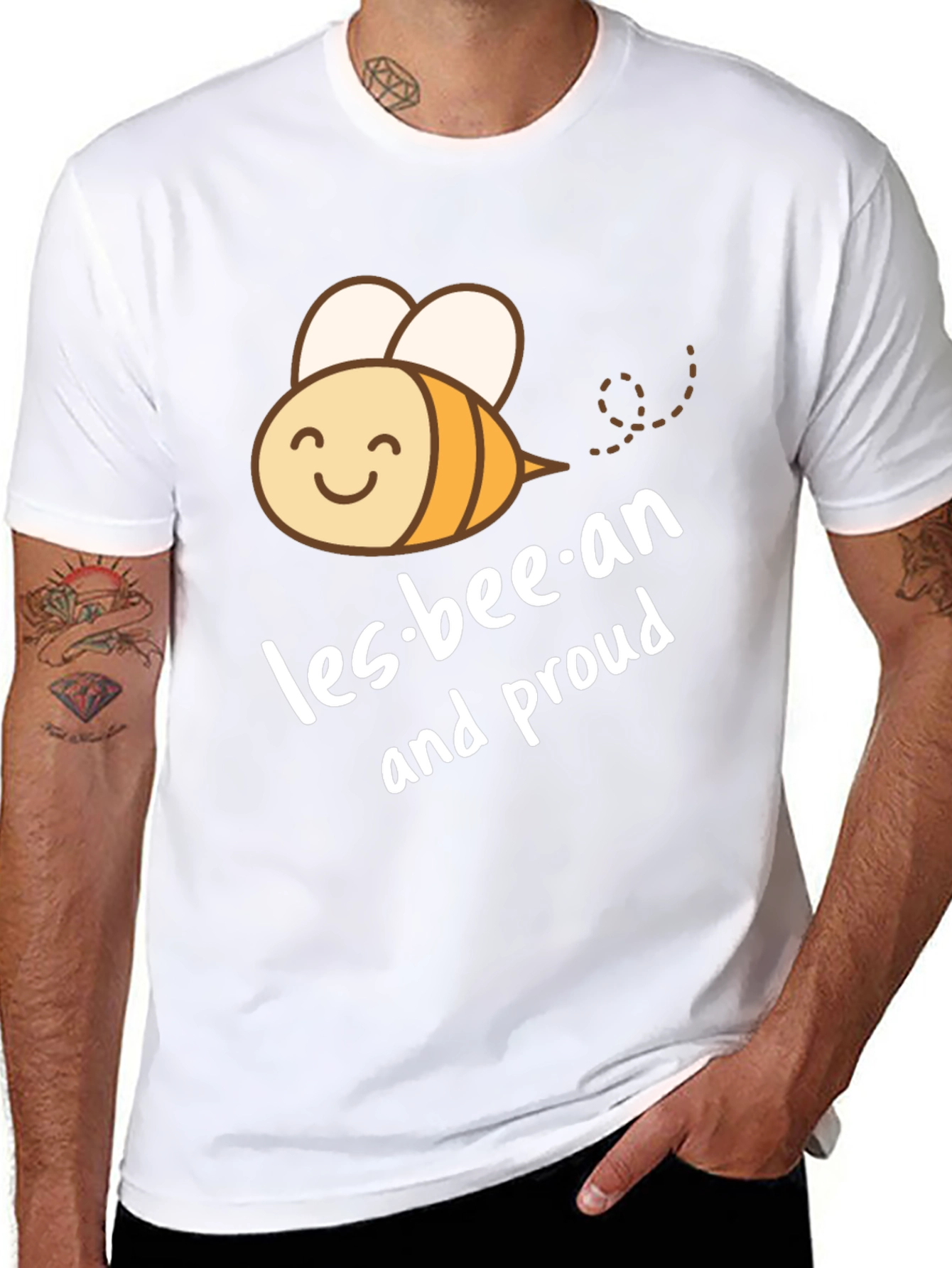 Les-bee-an and Proud Black T-Shirt