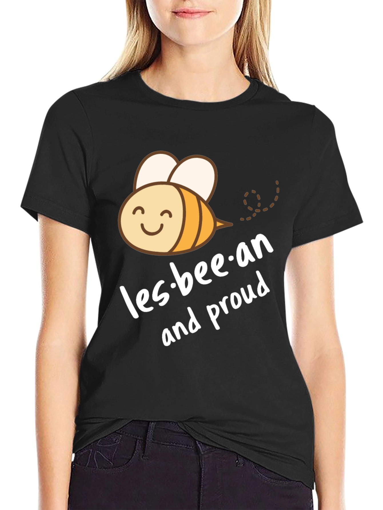 Les-bee-an and Proud Black T-Shirt