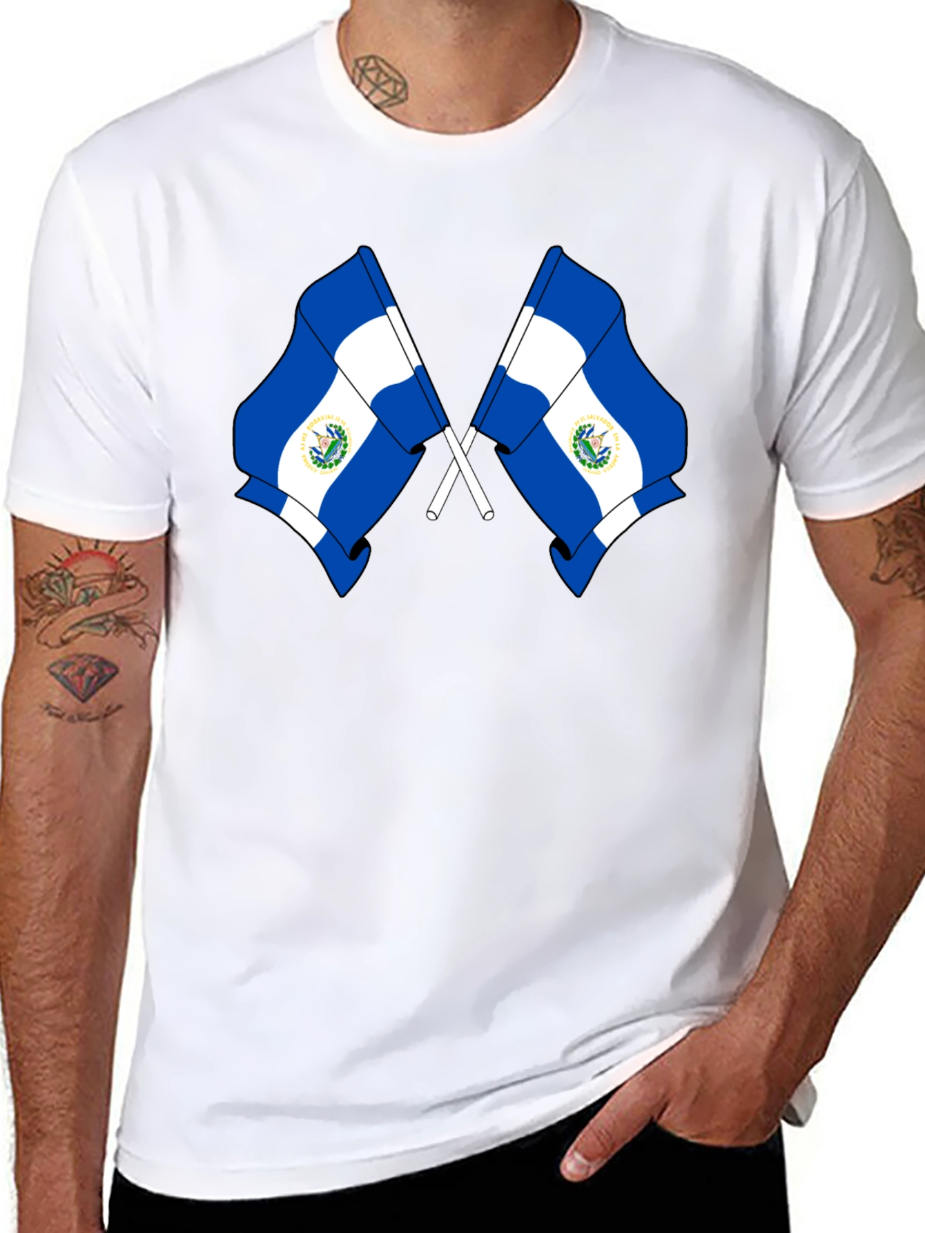 Salvadoran Flags T-Shirt