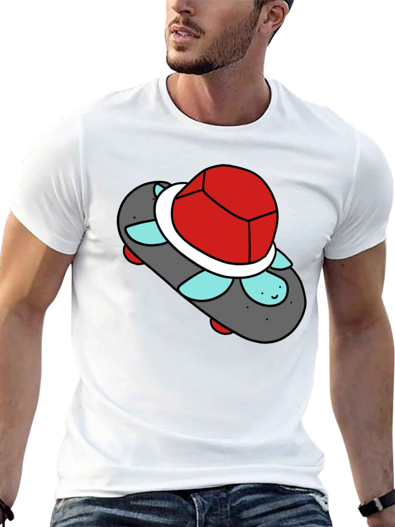 Skateboarding Turtle Tee - Cool Graphic T-Shirt