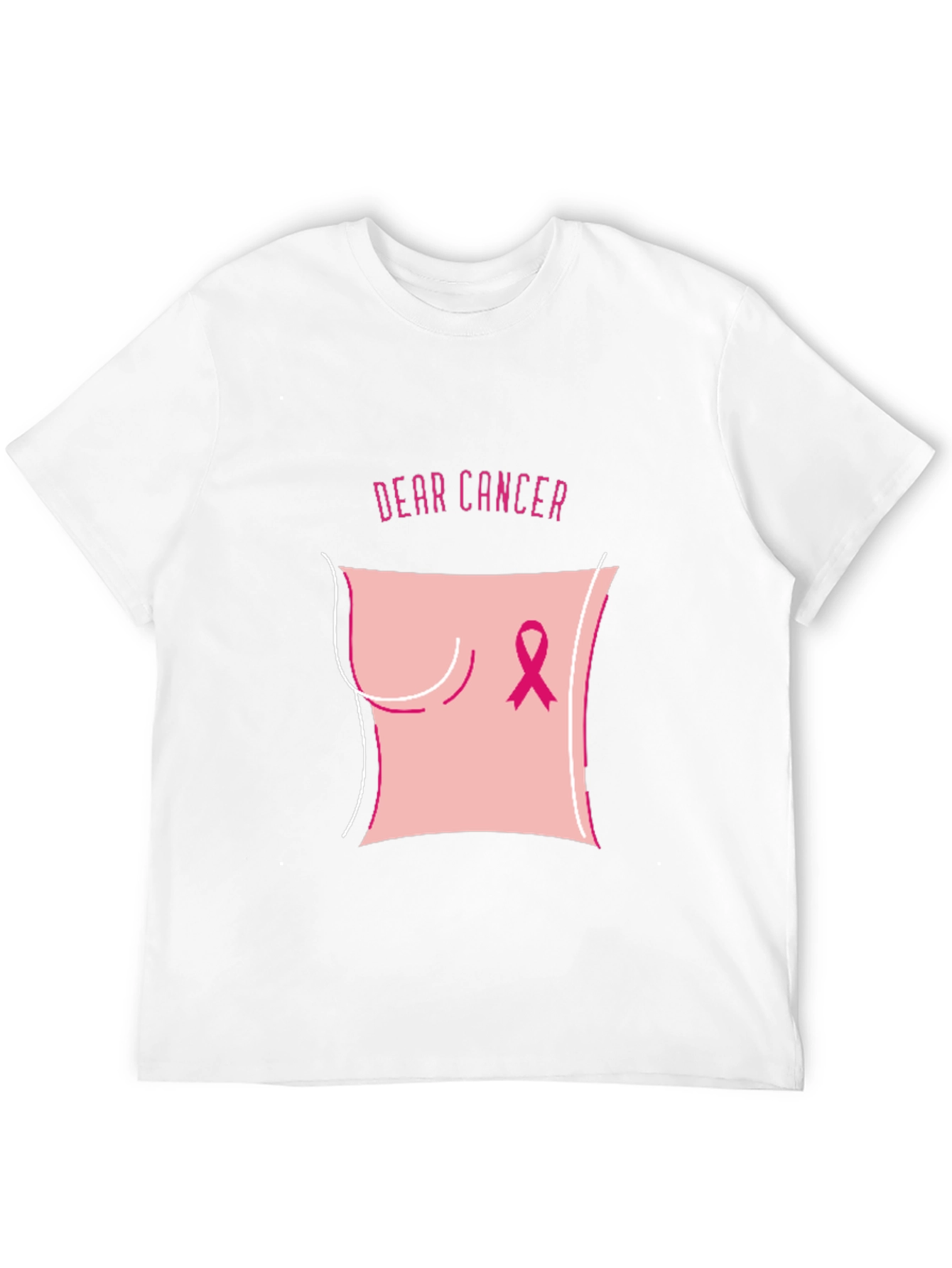 Dear Cancer Awareness Black T-Shirt