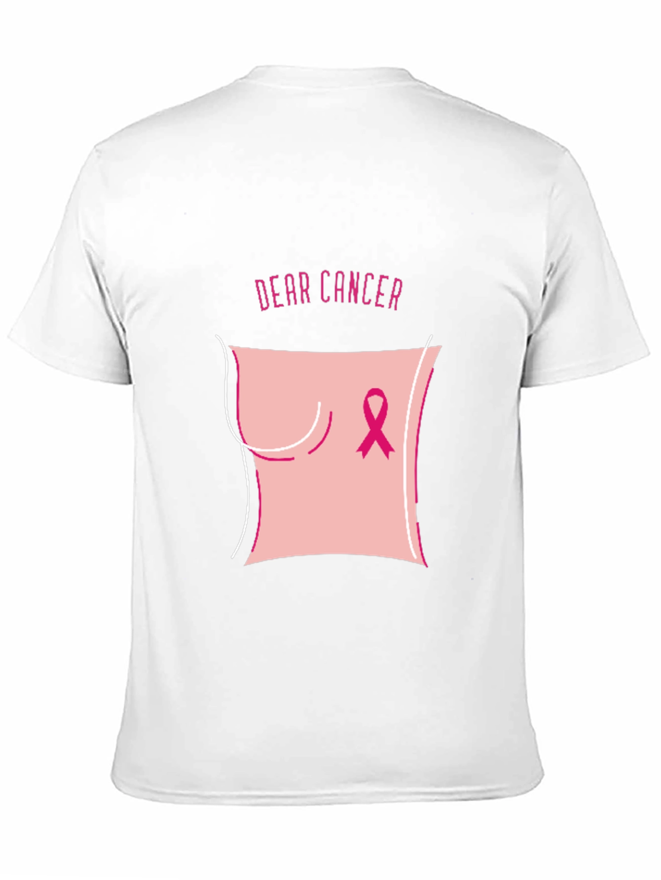 Dear Cancer Awareness Black T-Shirt