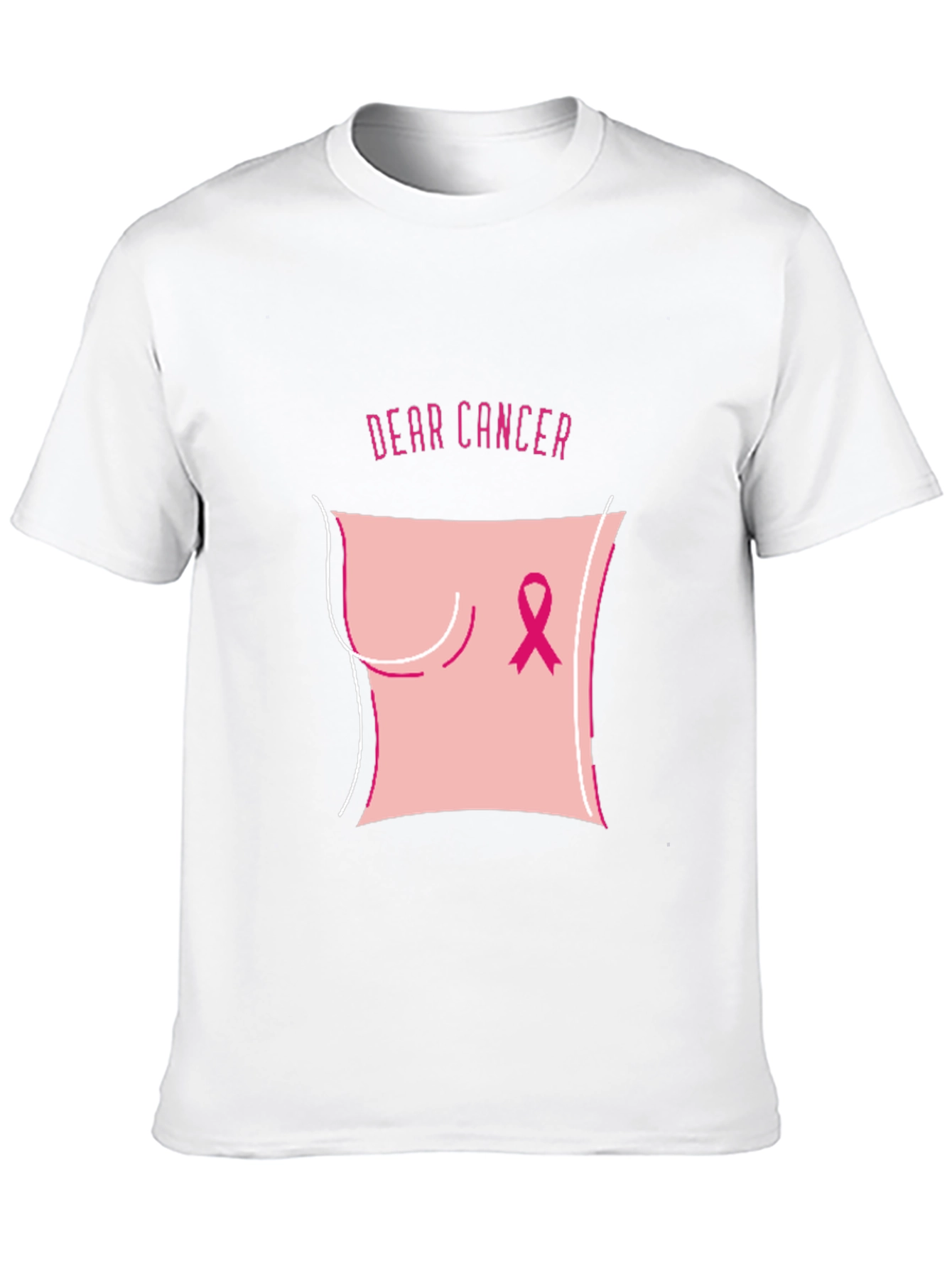 Dear Cancer Awareness Black T-Shirt