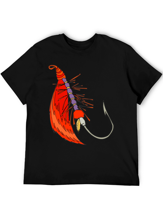 Fishing Lure Graphic Tee - Black