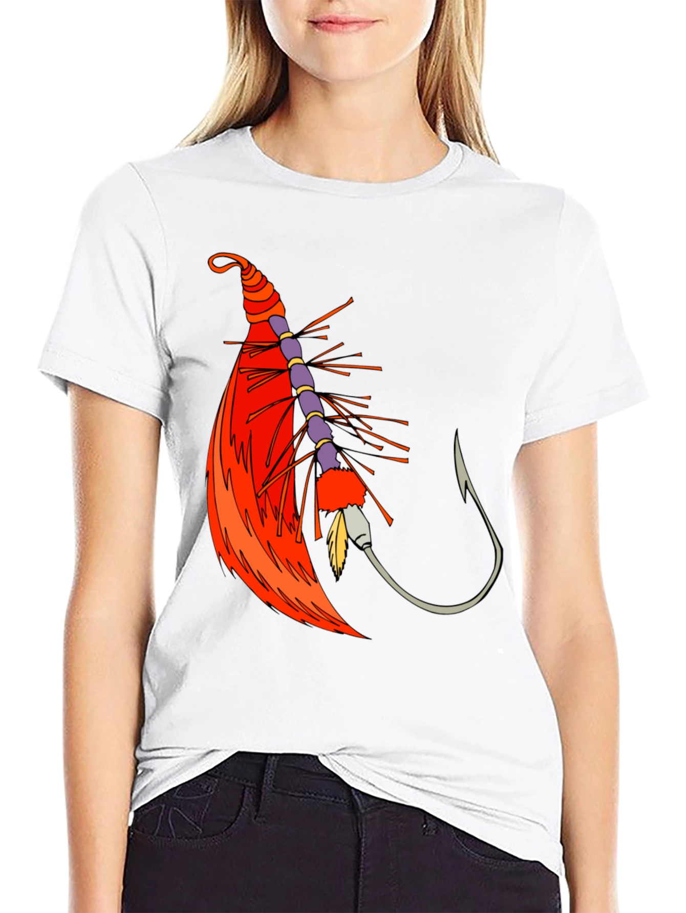 Fishing Lure Graphic Tee - Black