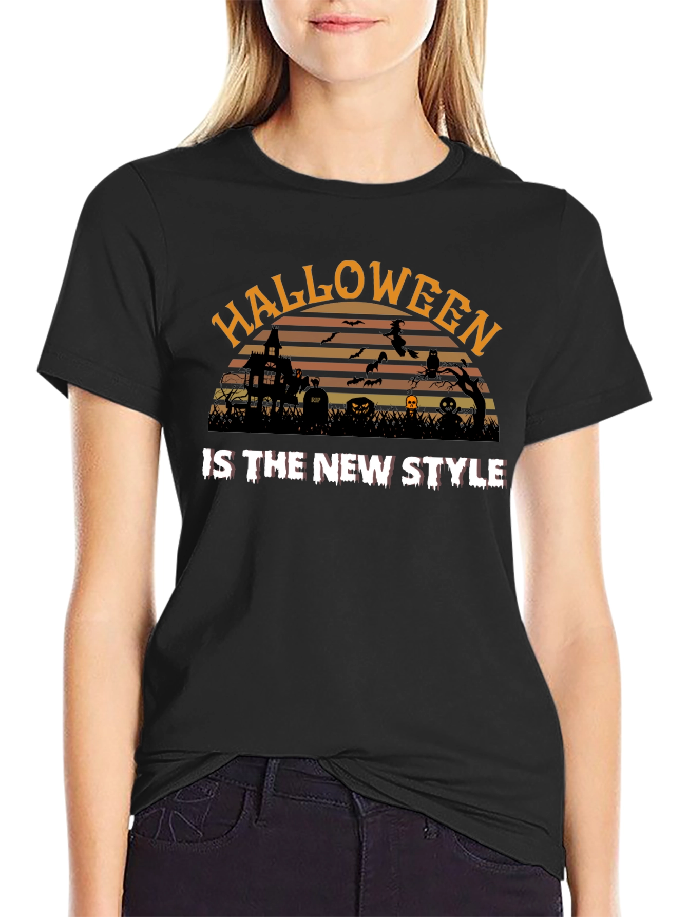 Halloween The New Style Black T-Shirt