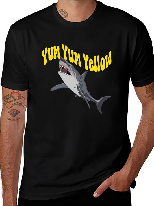Yum Yum Yellow Shark Graphic Tee