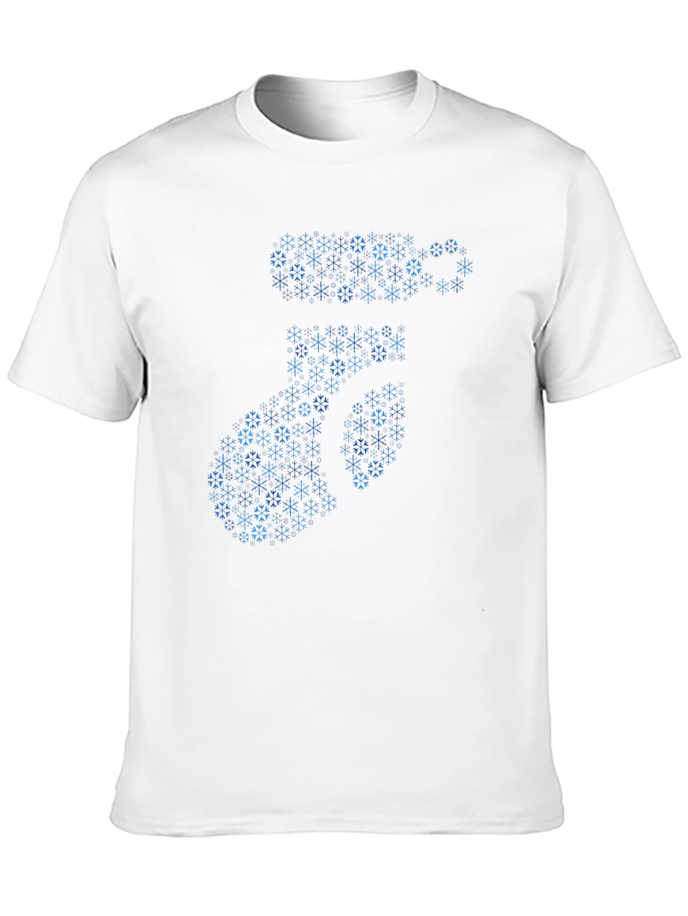 Snowflake Number 7 Graphic T-Shirt - Black